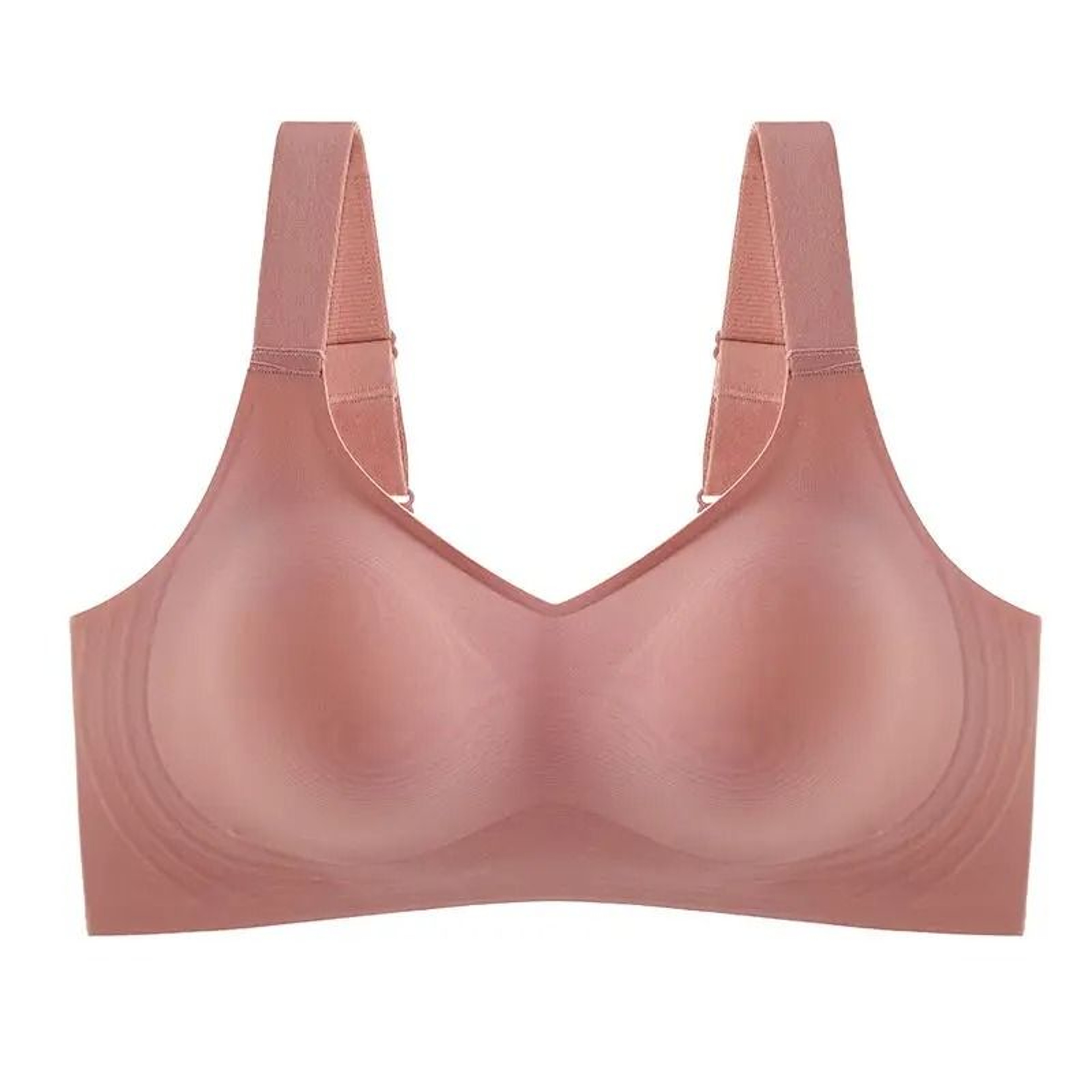 Beautiful Back Large Size Soft Support Pushup Seamless WireFree Sports Bra 9