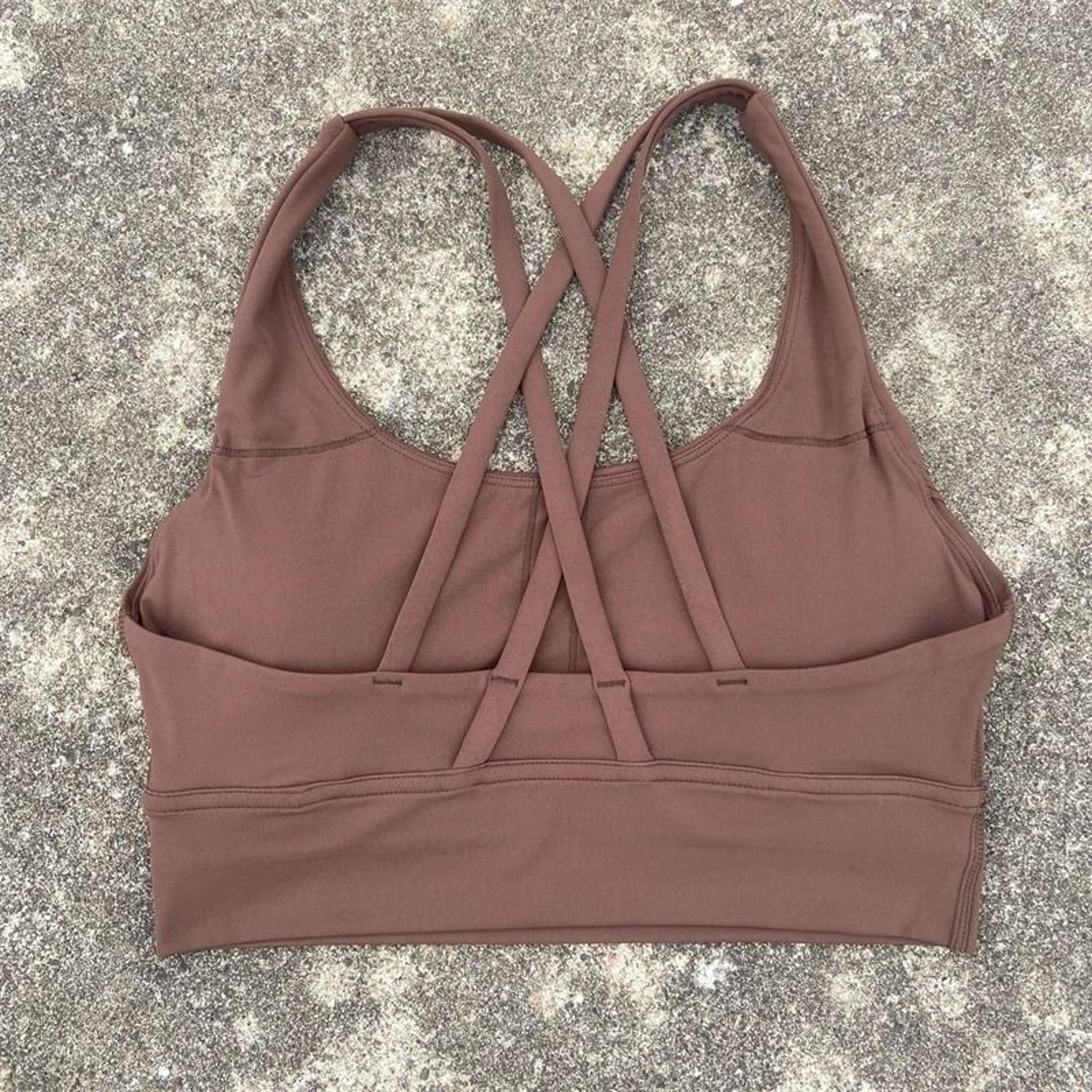 Solid Color Fitness Sport Bra Cross Back High Strength Comprehensive Training Top 10