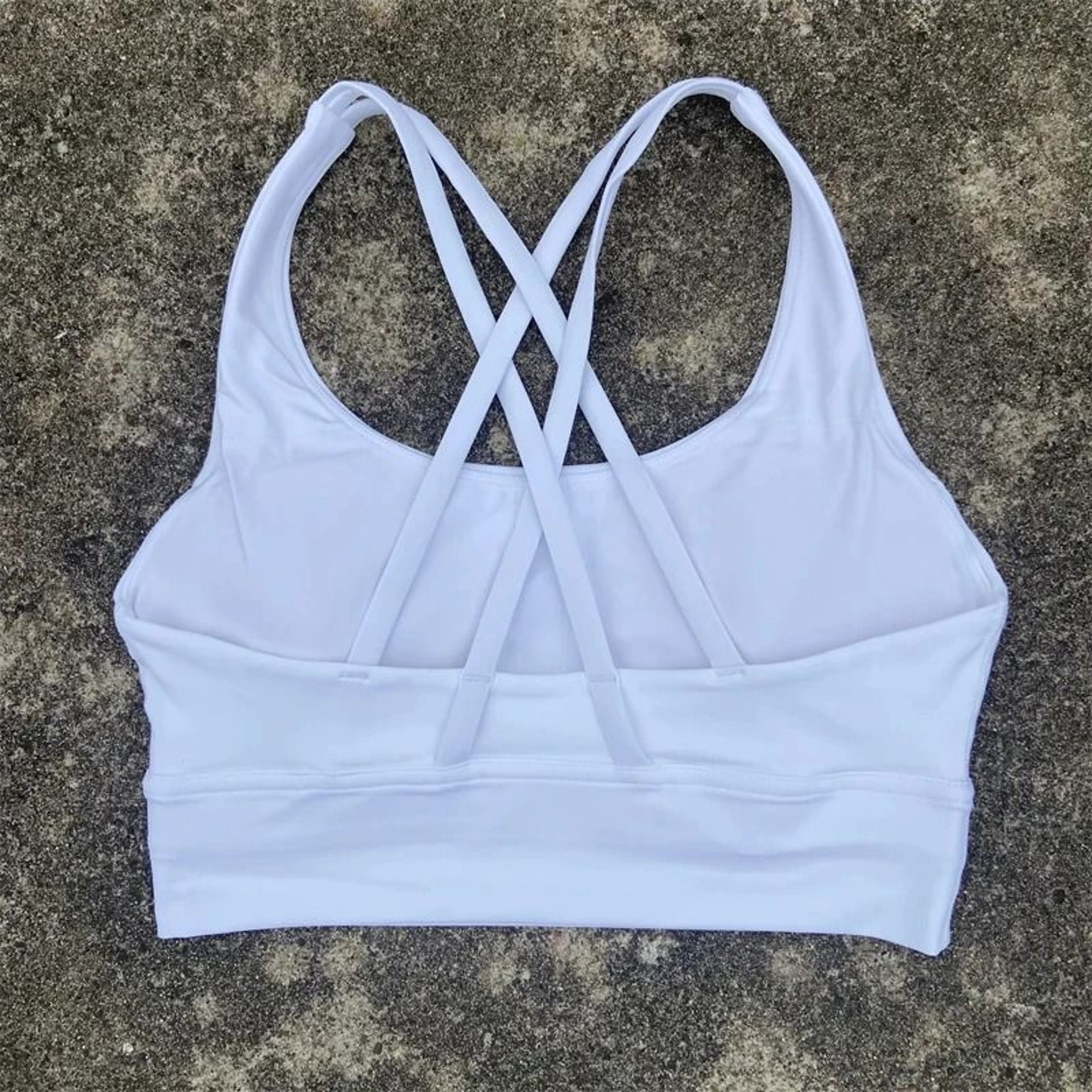 Solid Color Fitness Sport Bra Cross Back High Strength Comprehensive Training Top 8
