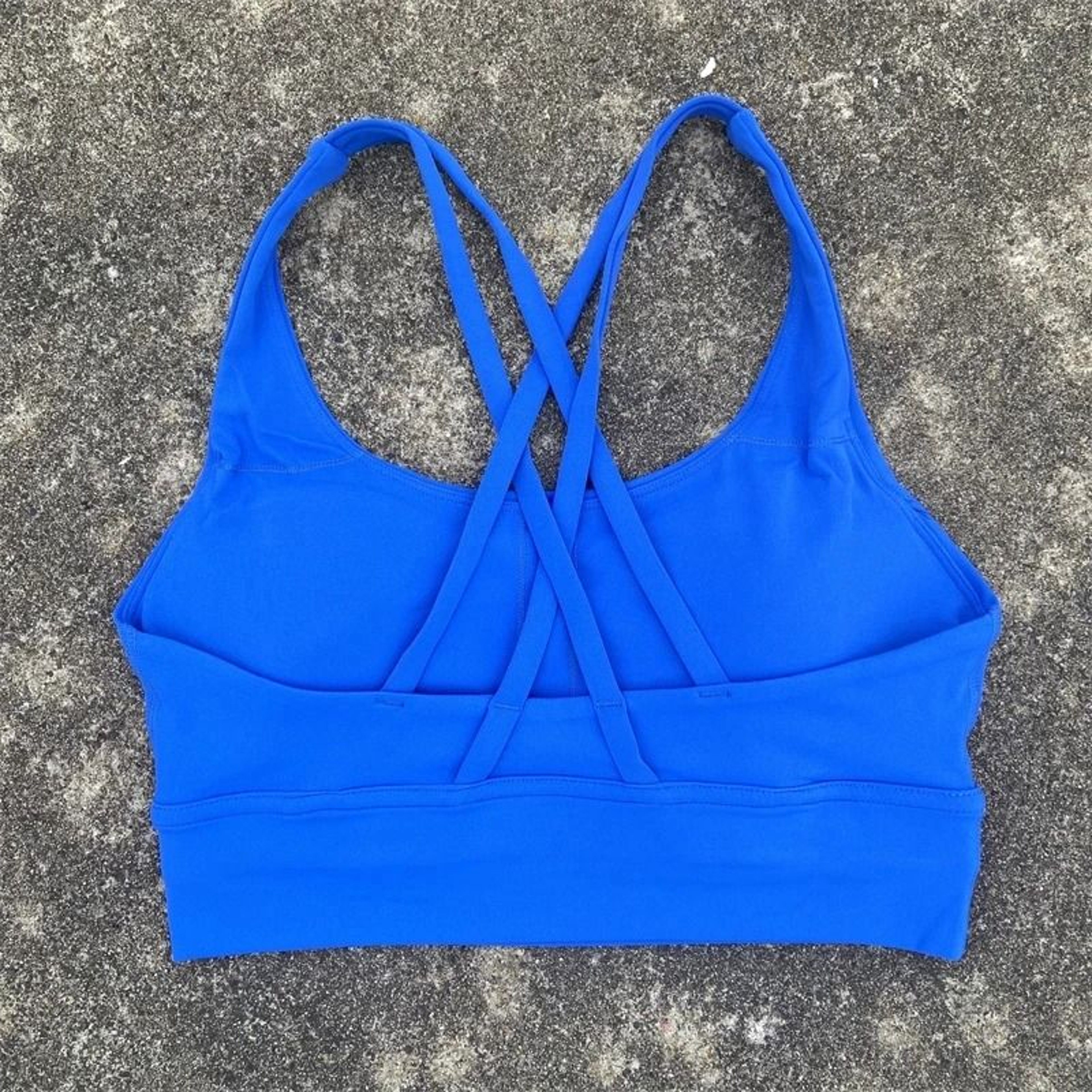 Solid Color Fitness Sport Bra Cross Back High Strength Comprehensive Training Top 11