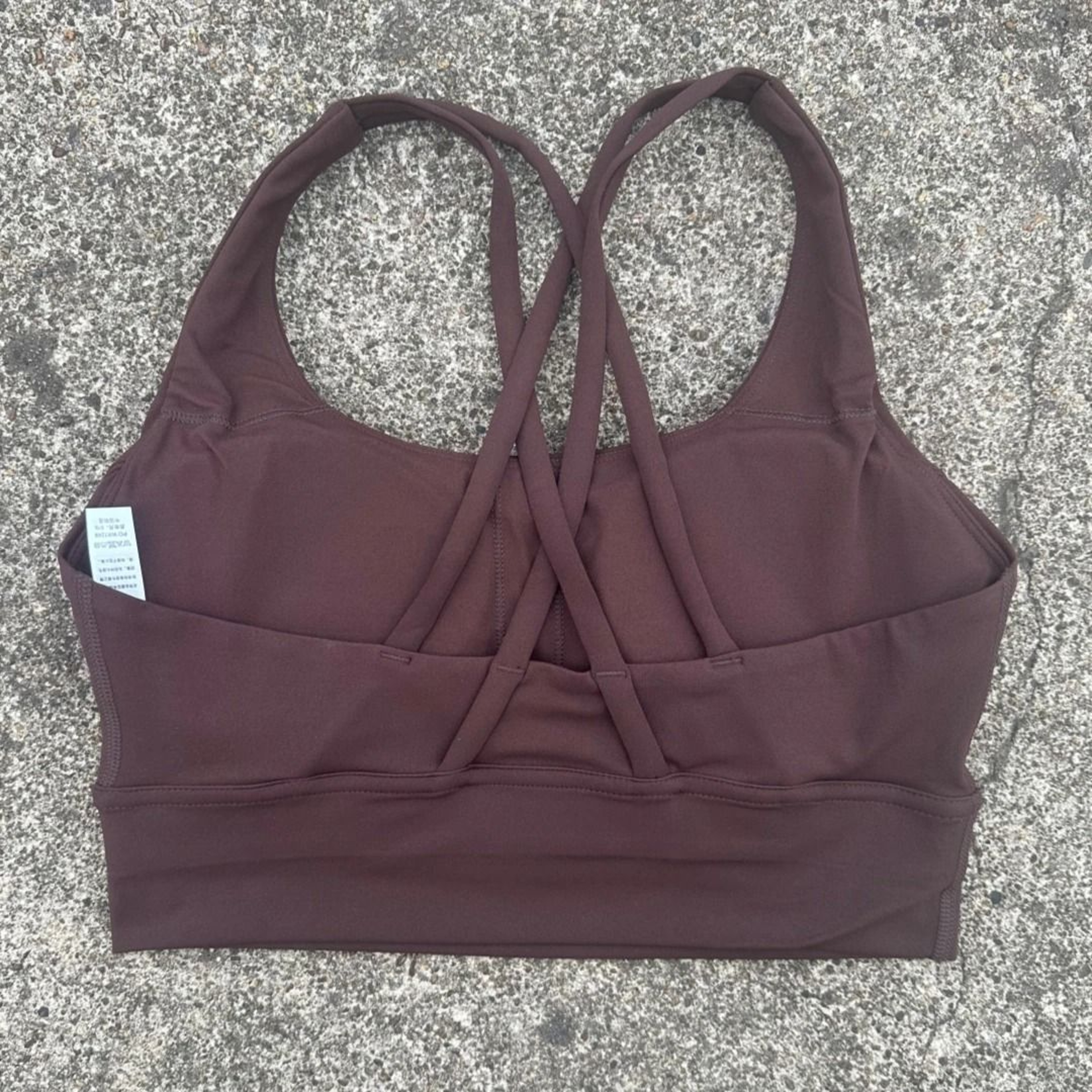 Solid Color Fitness Sport Bra Cross Back High Strength Comprehensive Training Top 19