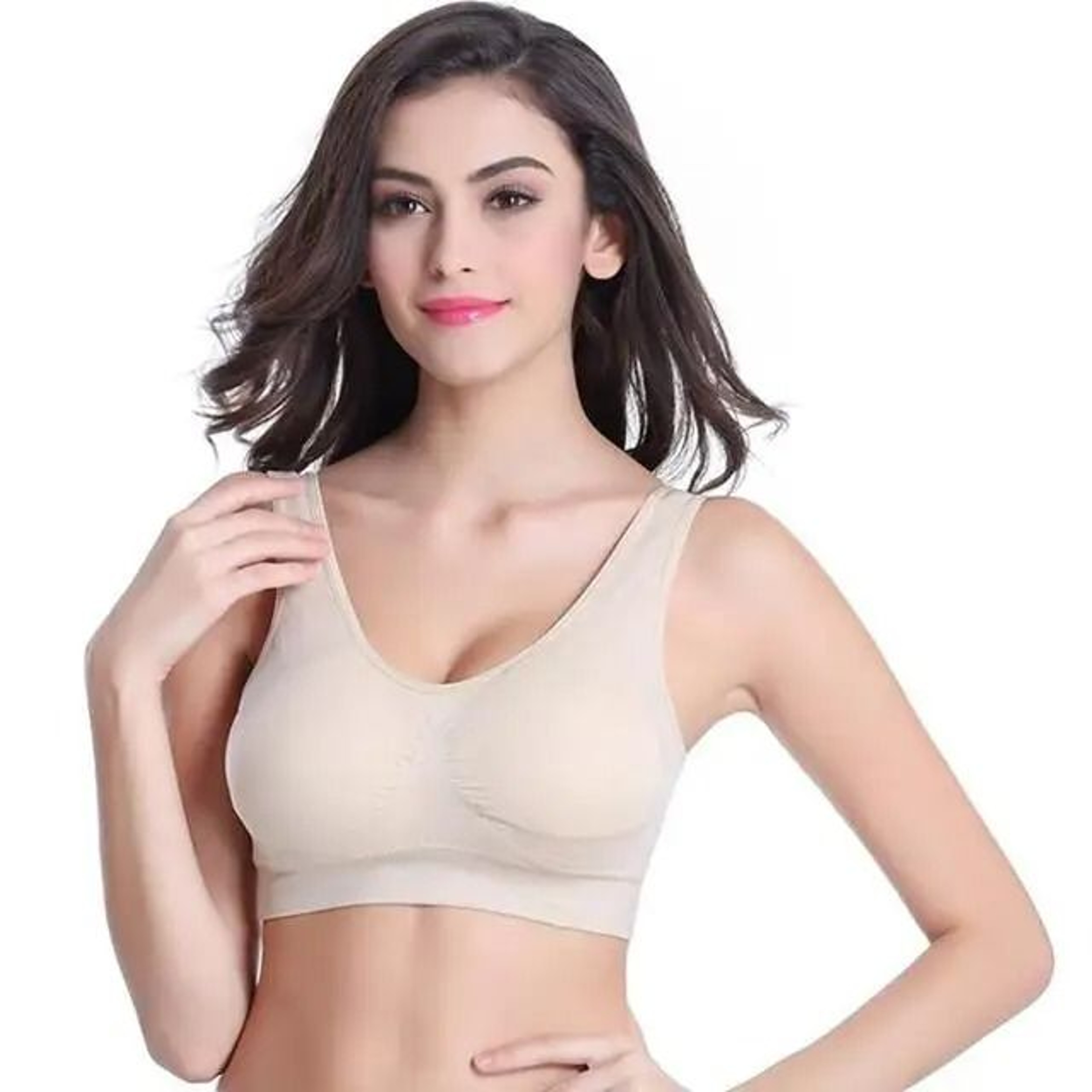 Plus Size Wireless Seamless Sports Yoga Vest Adjustable Brassiere 11