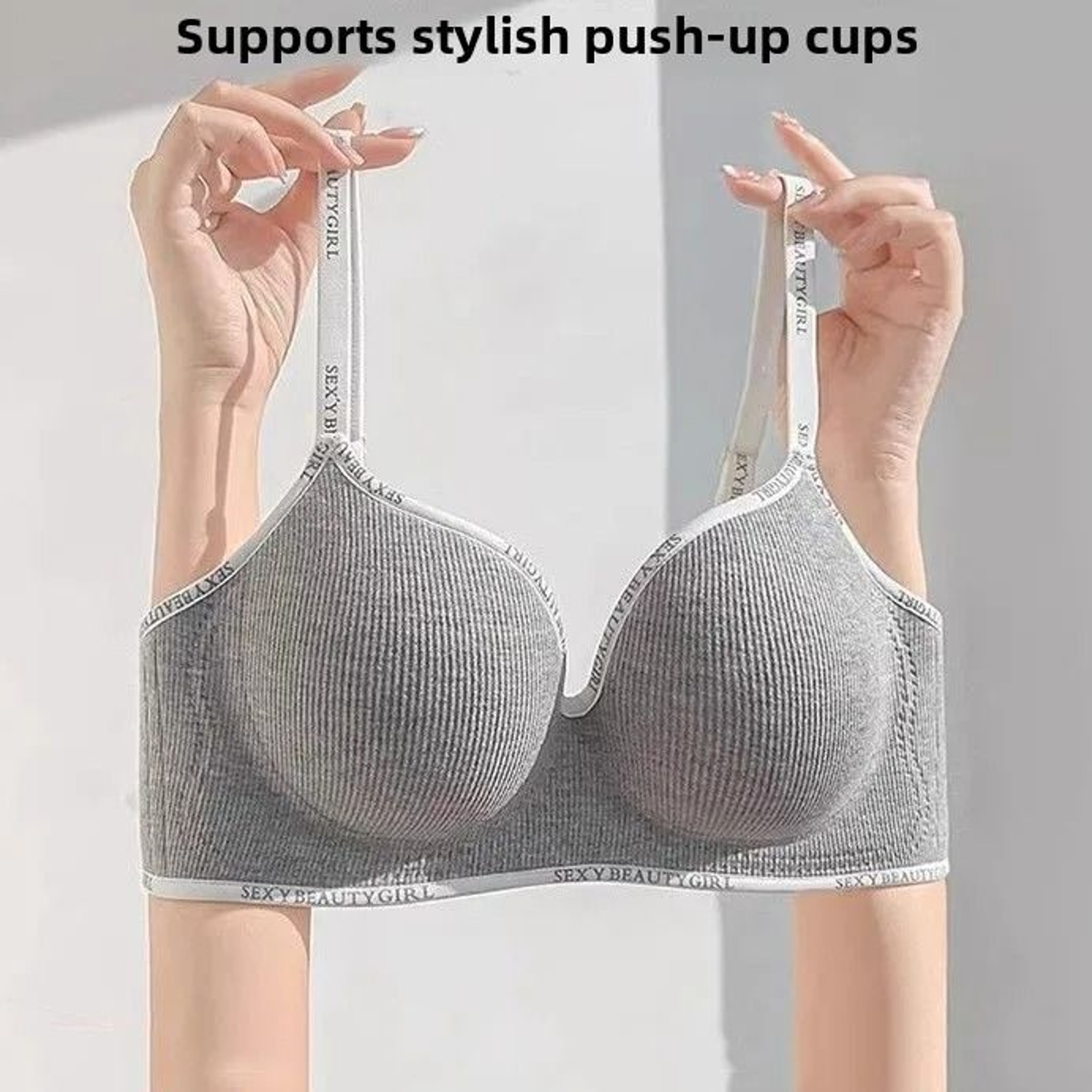 6cm Thickened PushUp Wireless Seamless Bra 4