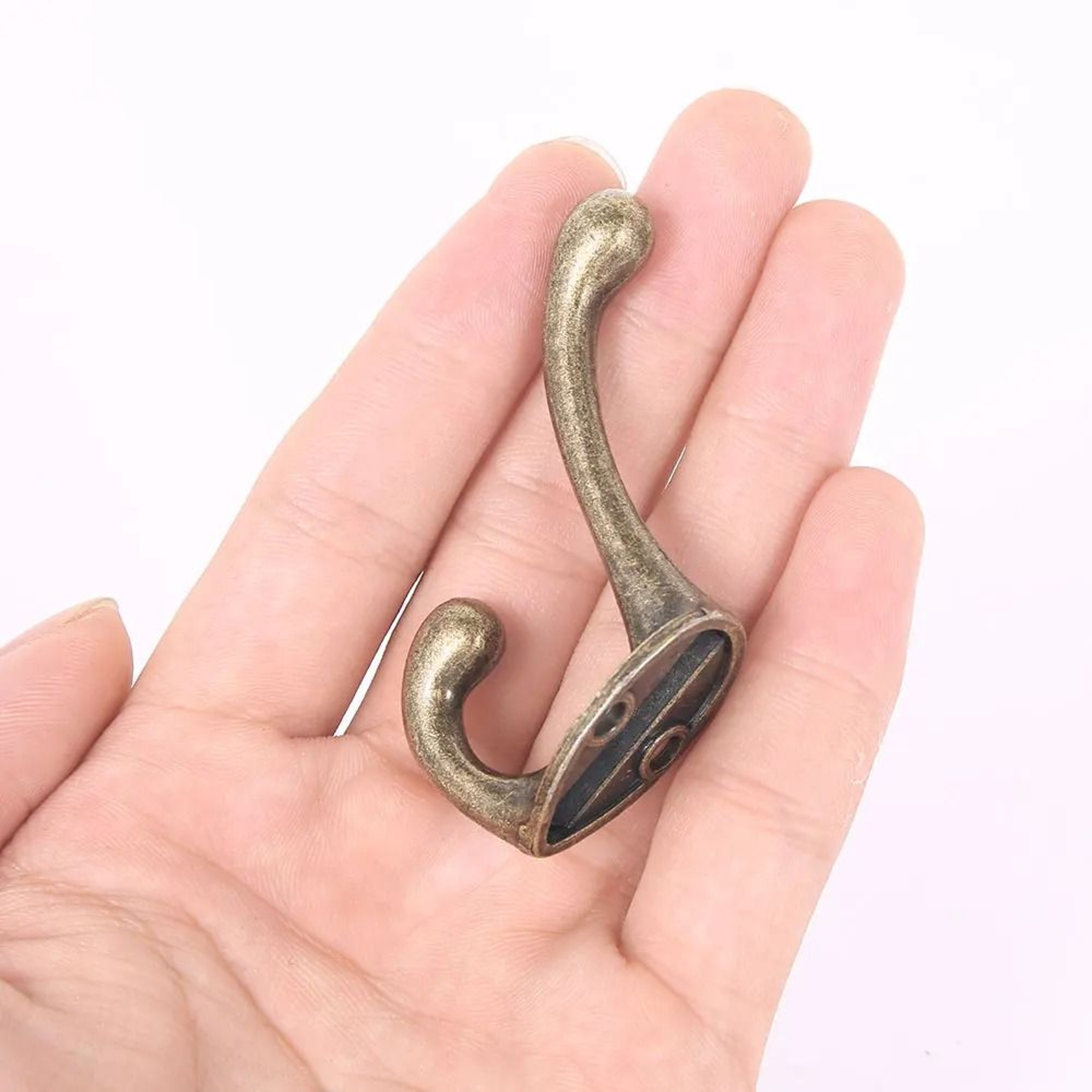 1020 Pcs Wall Mounted Dual Coat Hooks  Bronze Vintage Style 2