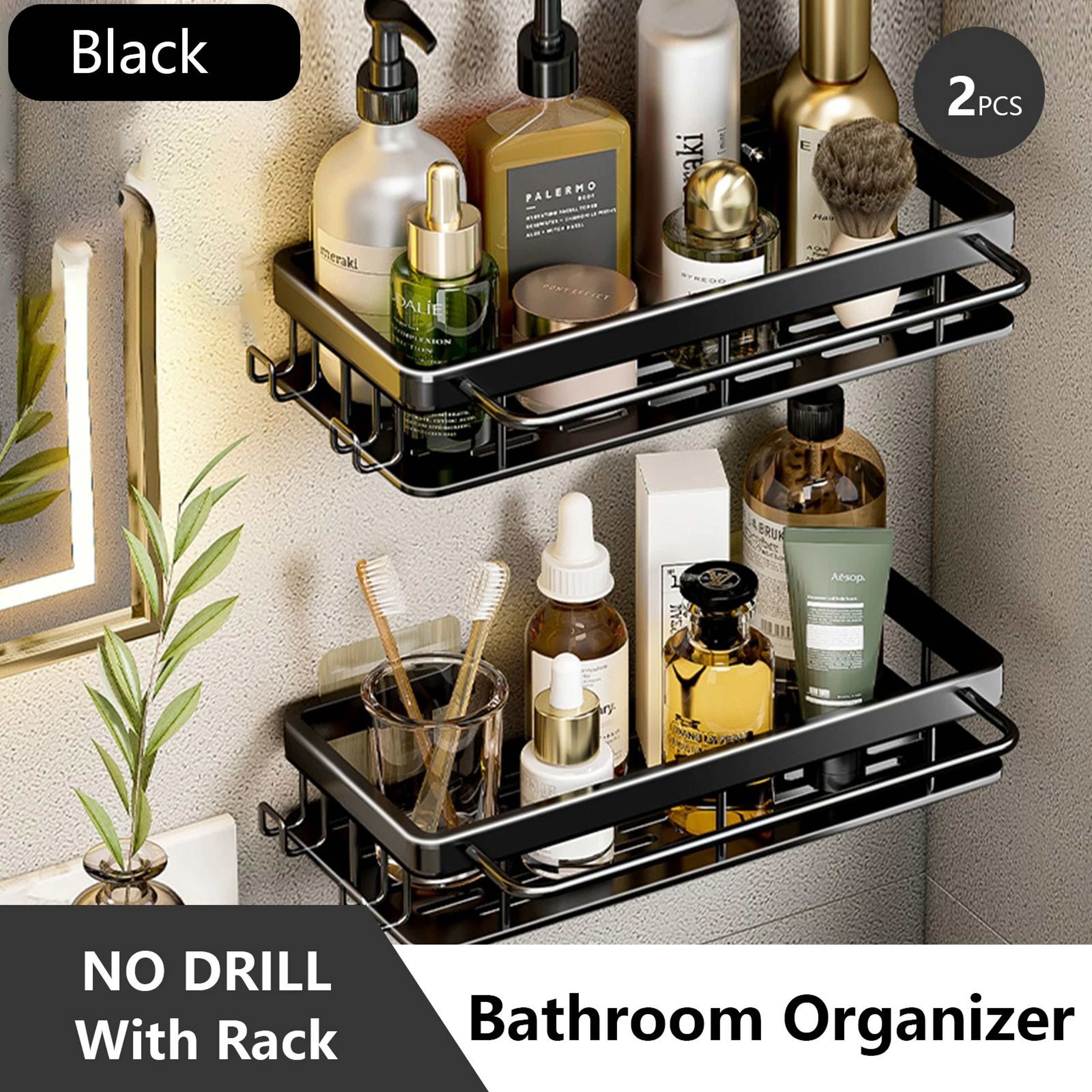 Stainless Steel AntiRust Shower Storage Rack 11