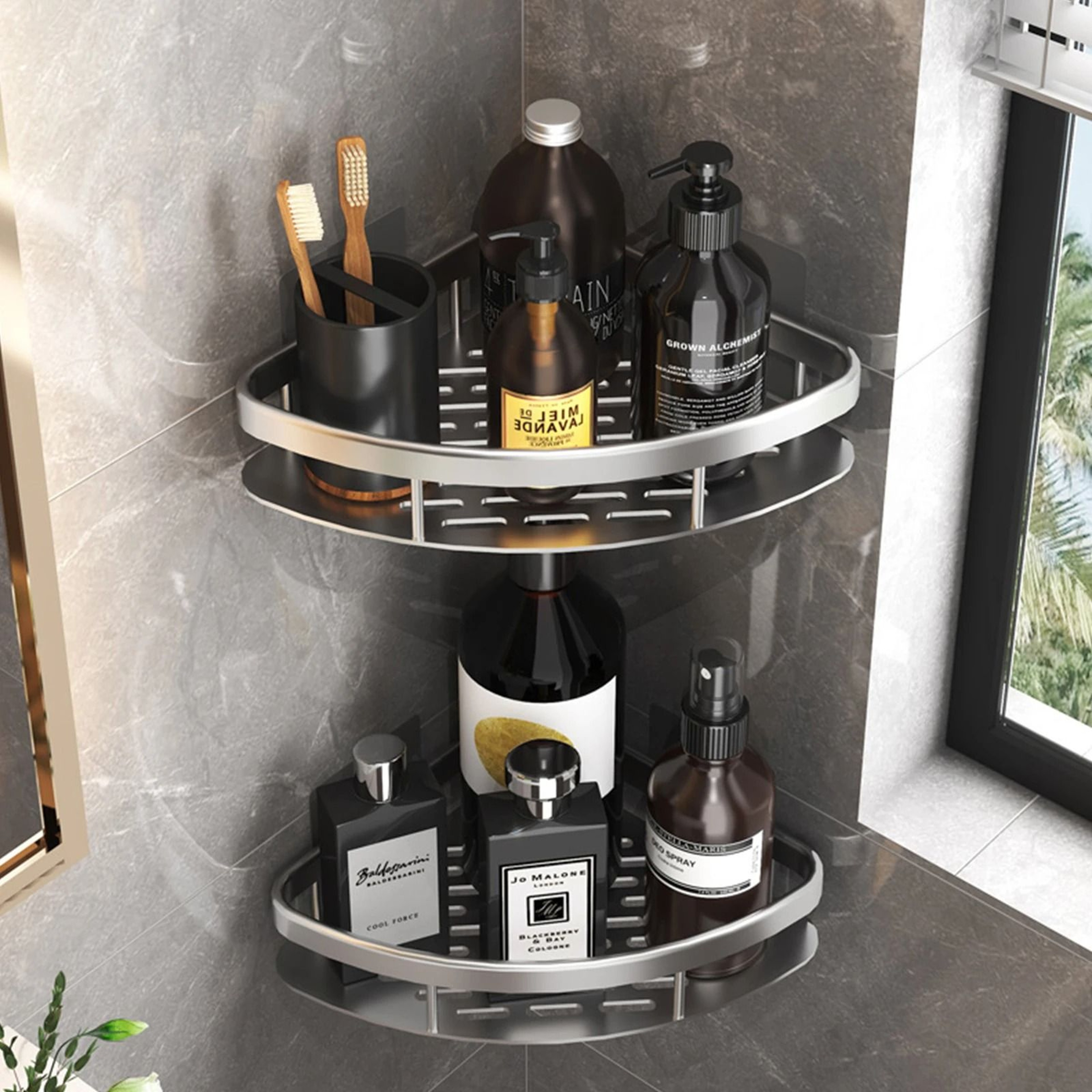 Stainless Steel AntiRust Shower Storage Rack 4