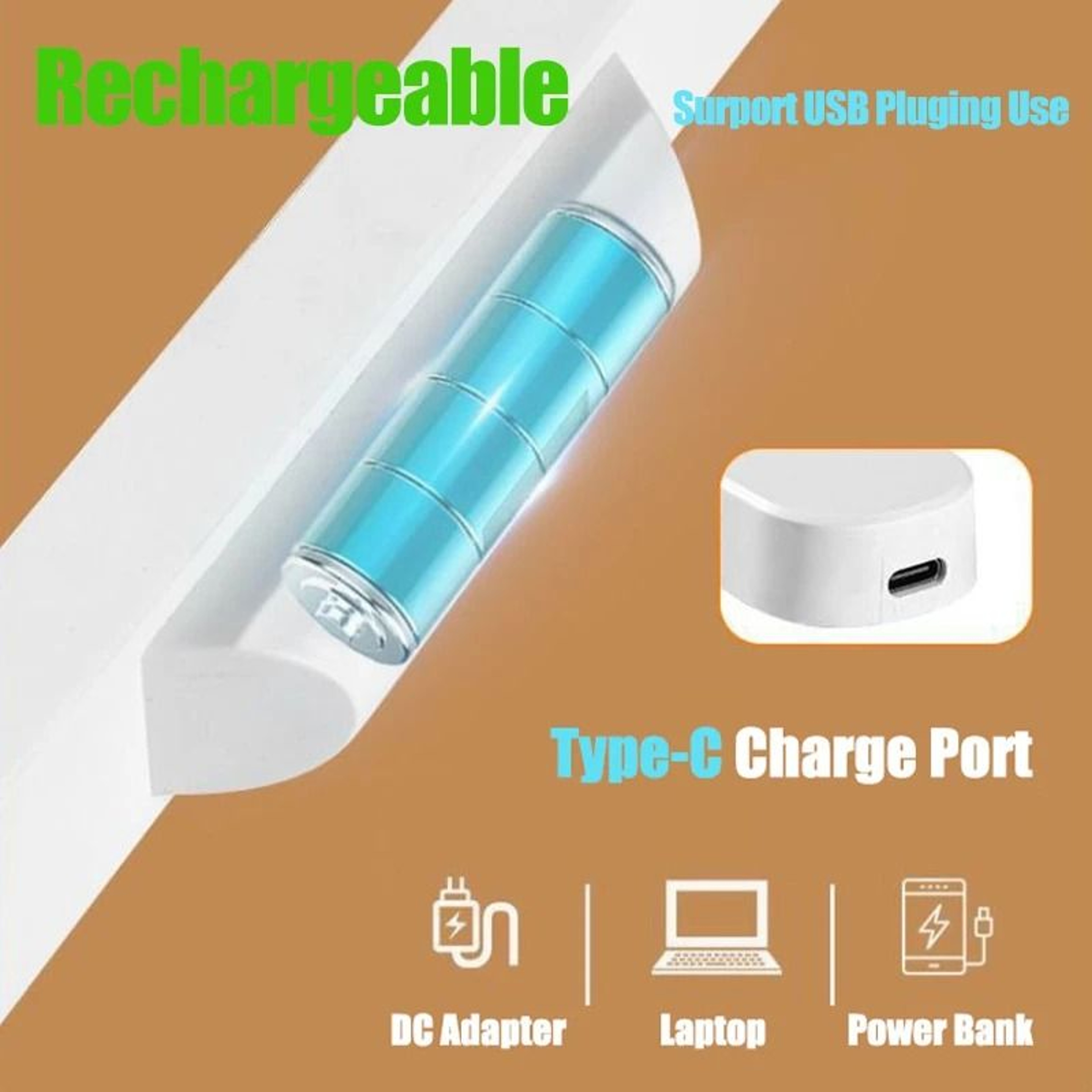 Remote Magnetic LED Hanging Desk  Cabinet Light 4