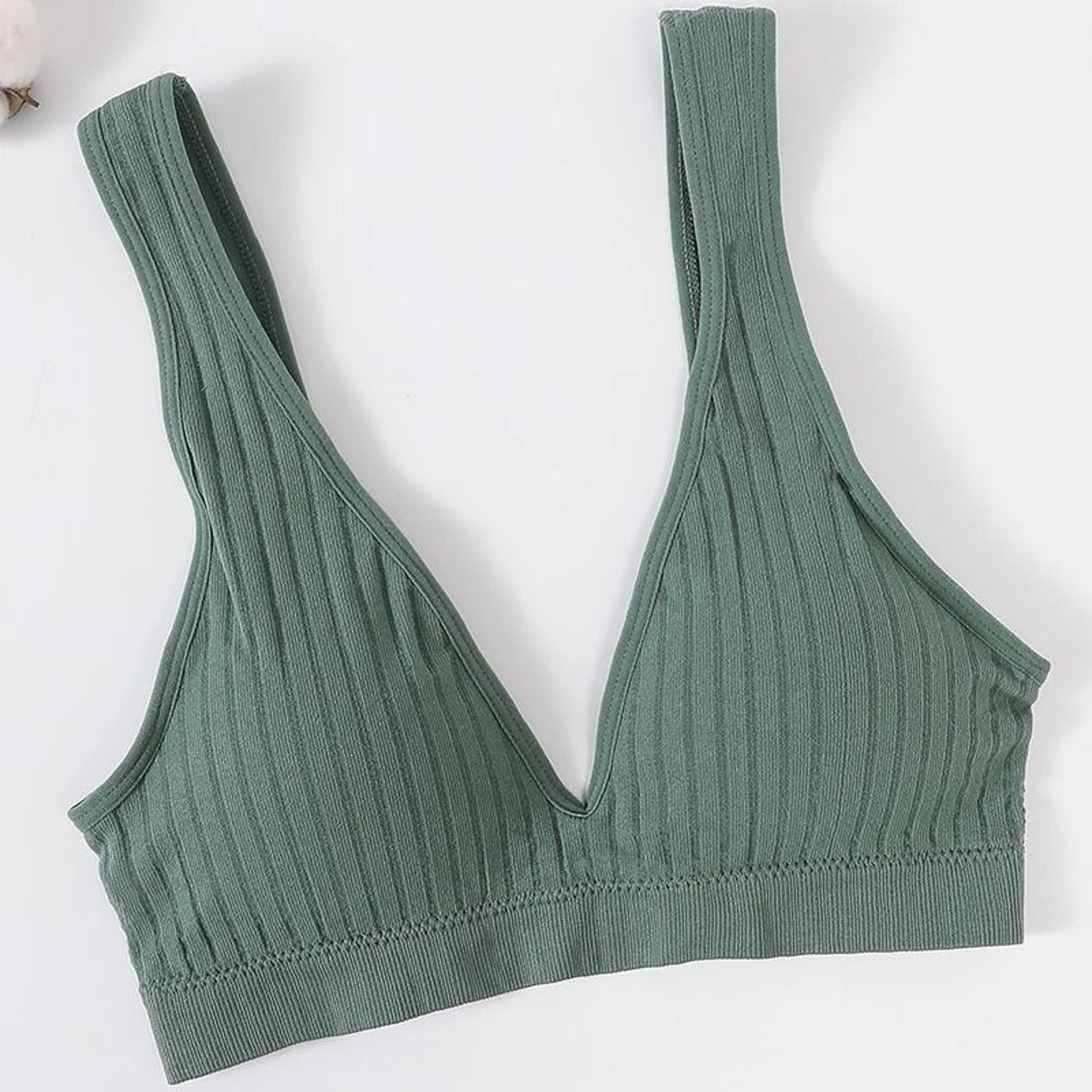Seamless Deep V Backless Soft Sports Bra Top For Women 14