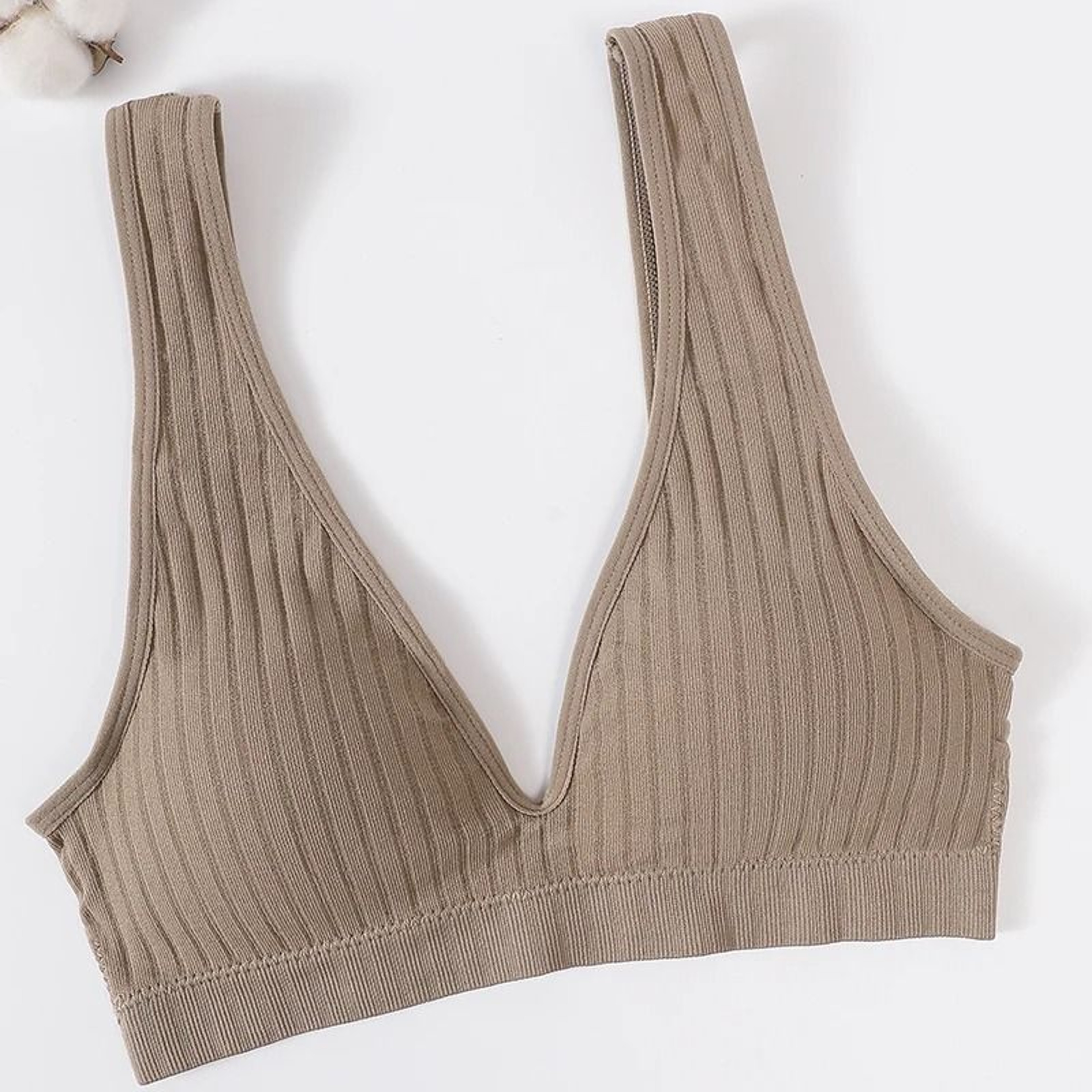 Seamless Deep V Backless Soft Sports Bra Top For Women 15