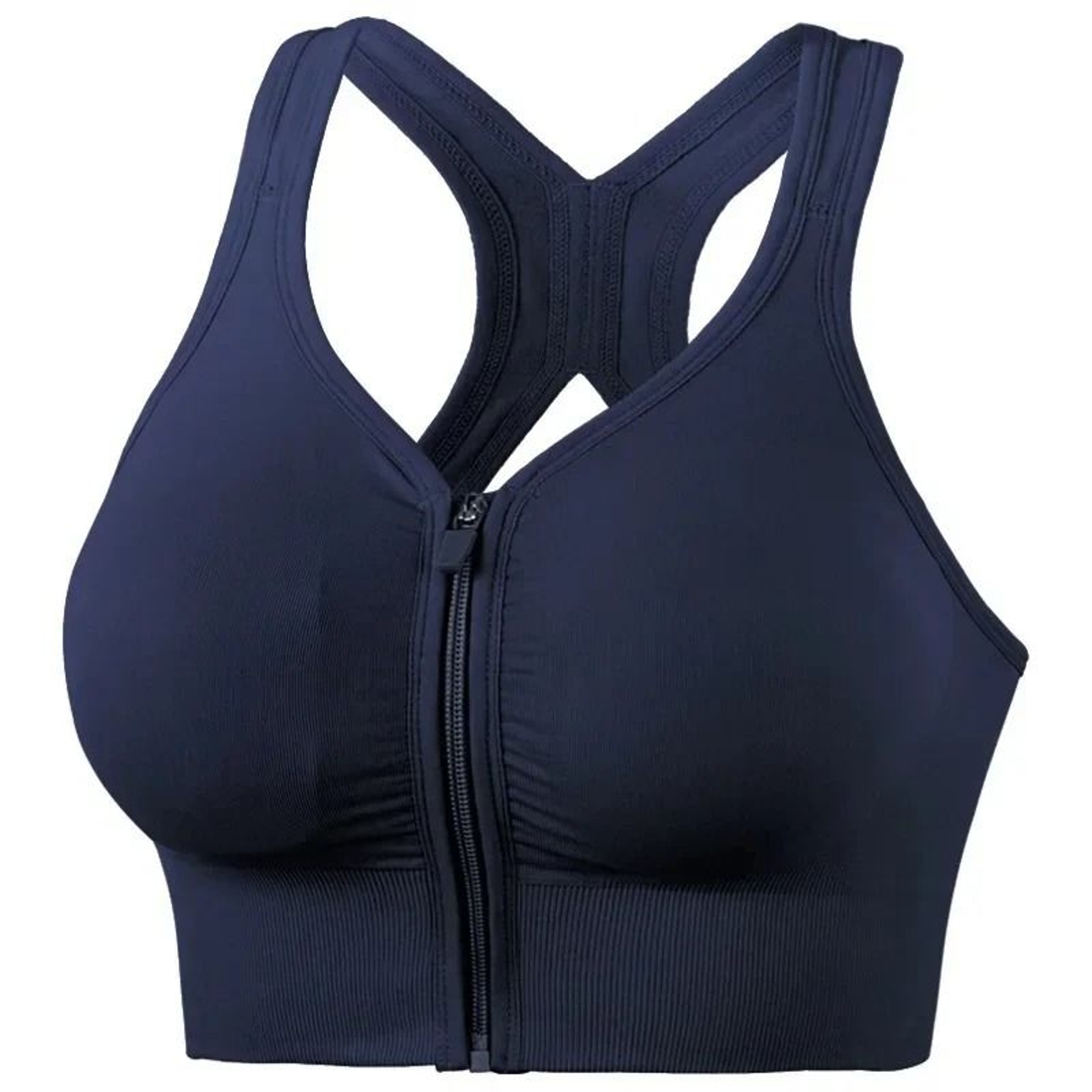 CZGUKE Running Fitness Front Zipper Shockproof Sports Bra 7
