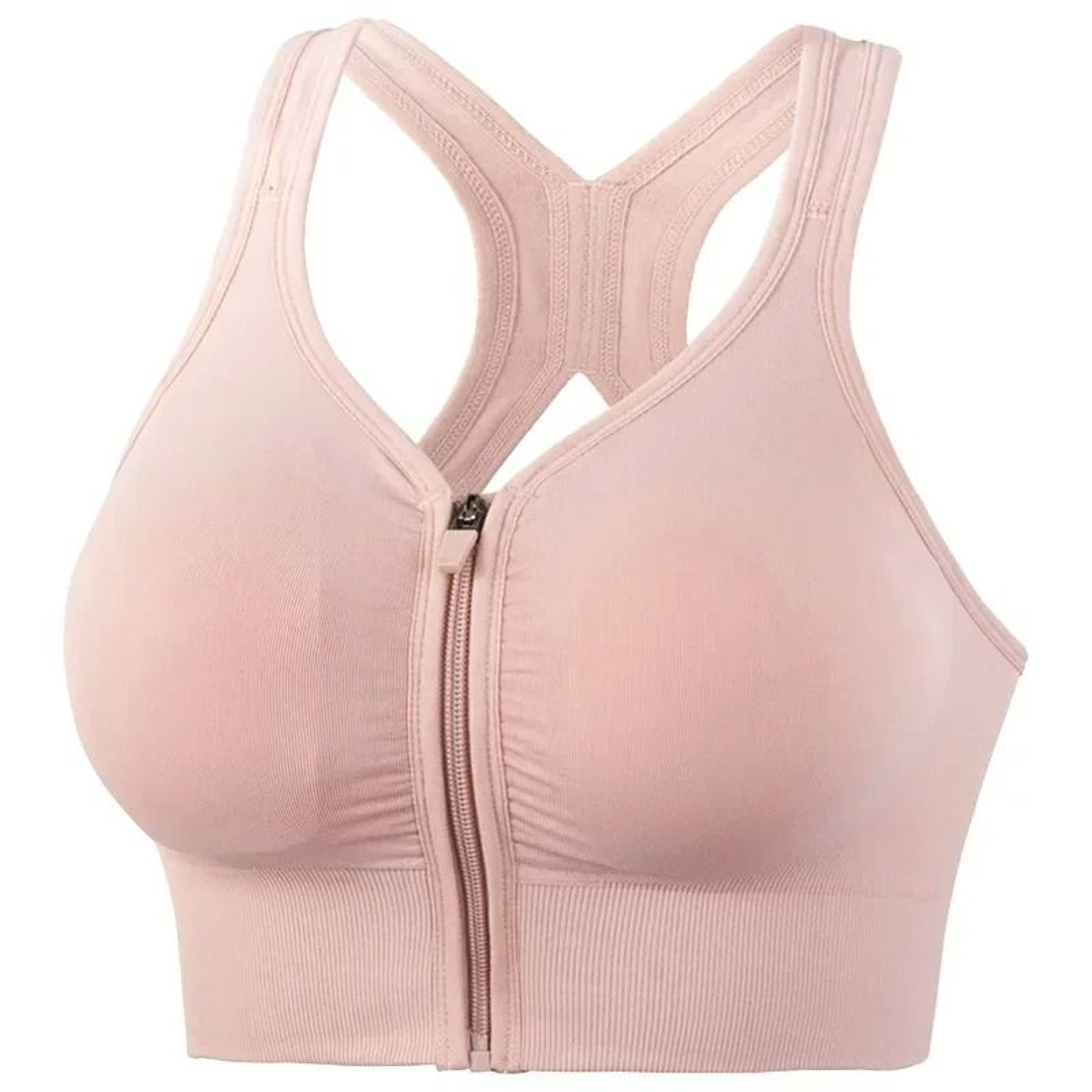 CZGUKE Running Fitness Front Zipper Shockproof Sports Bra 8
