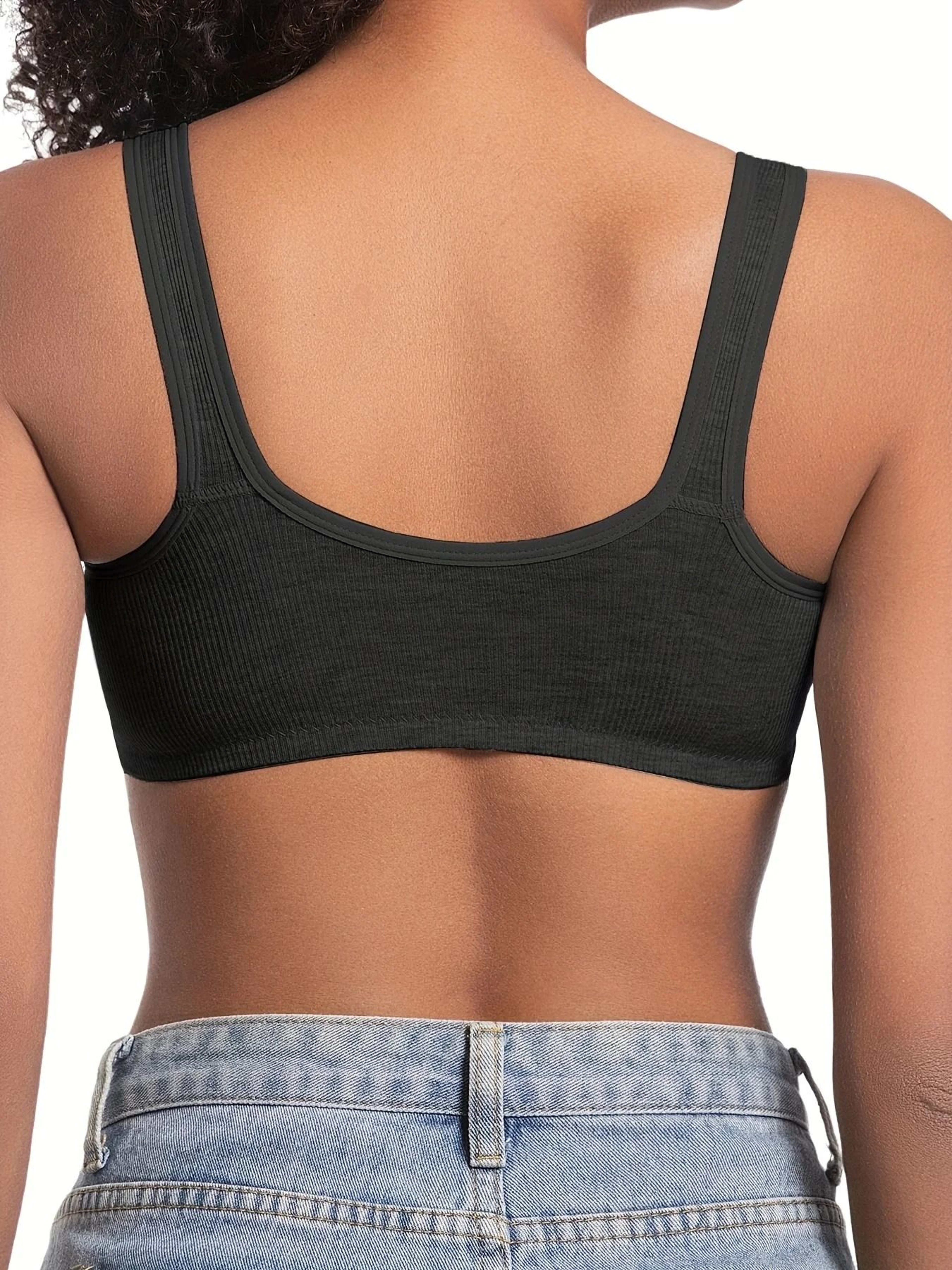 Womens Front Closure WireFree Full Coverage Bra For AllDay Comfort 3