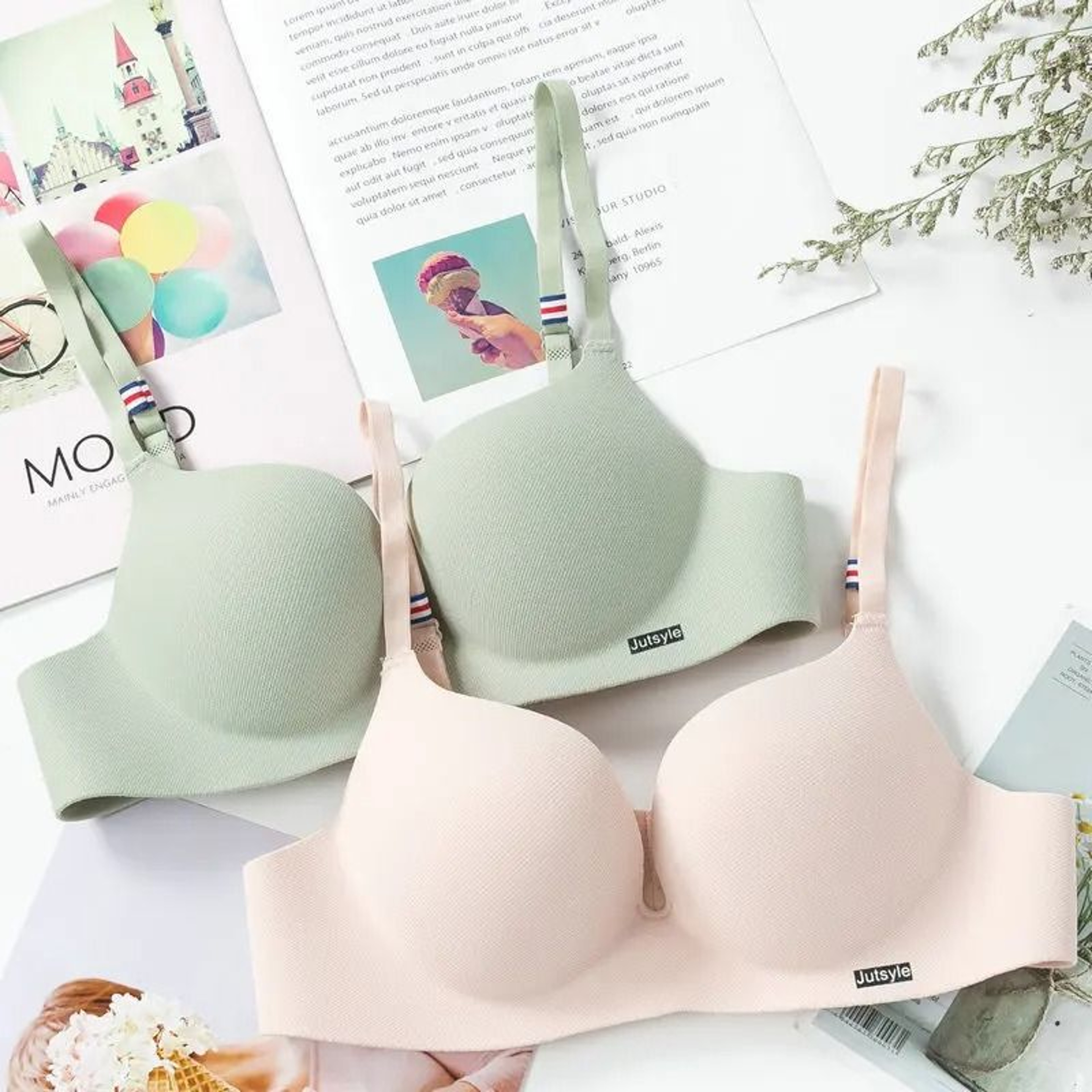 Ice Silk Sexy Seamless Wireless Push Up Bra 1