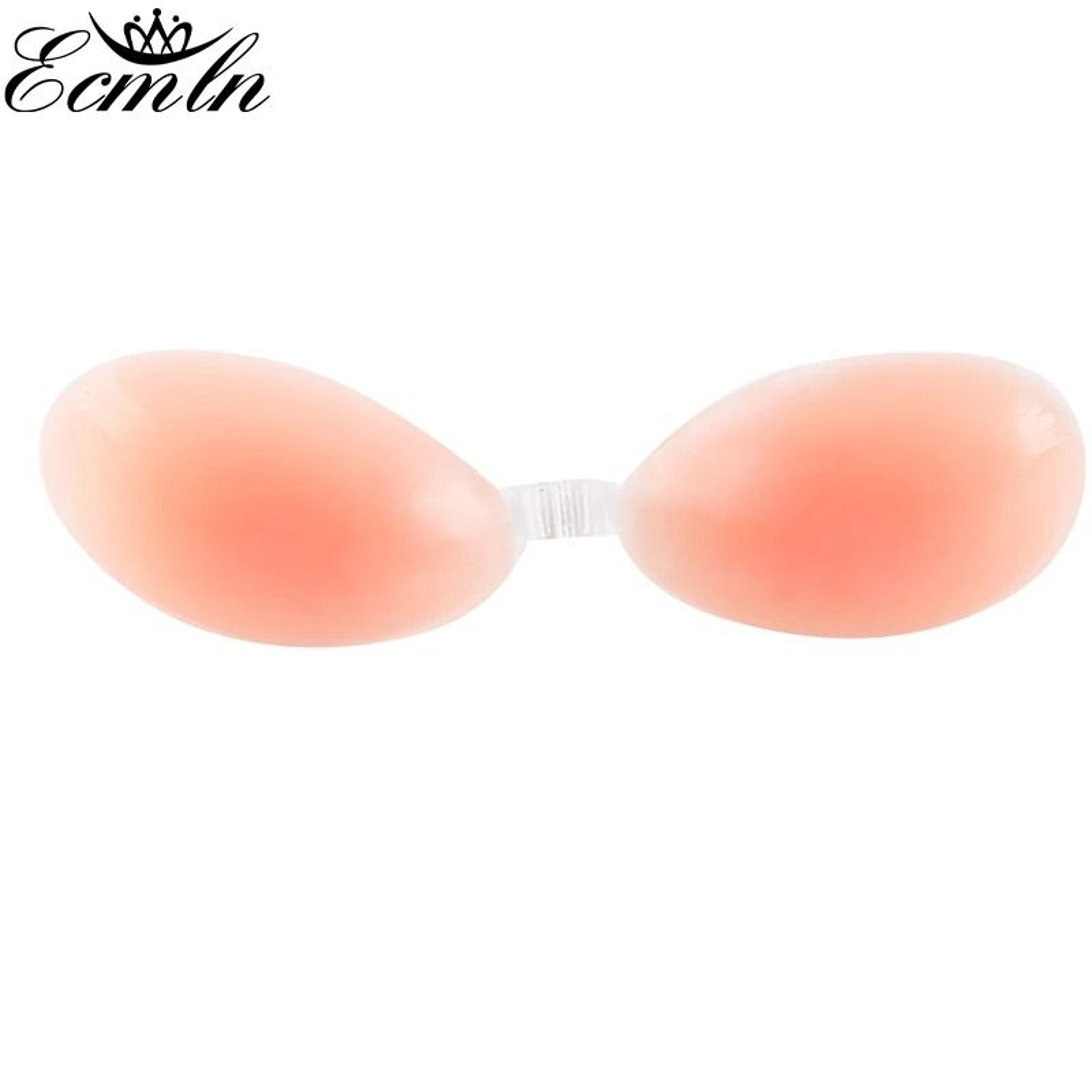 ECMLN Silicone Invisible Push Up Bra  Sexy Strapless  Backless Enhancer 0