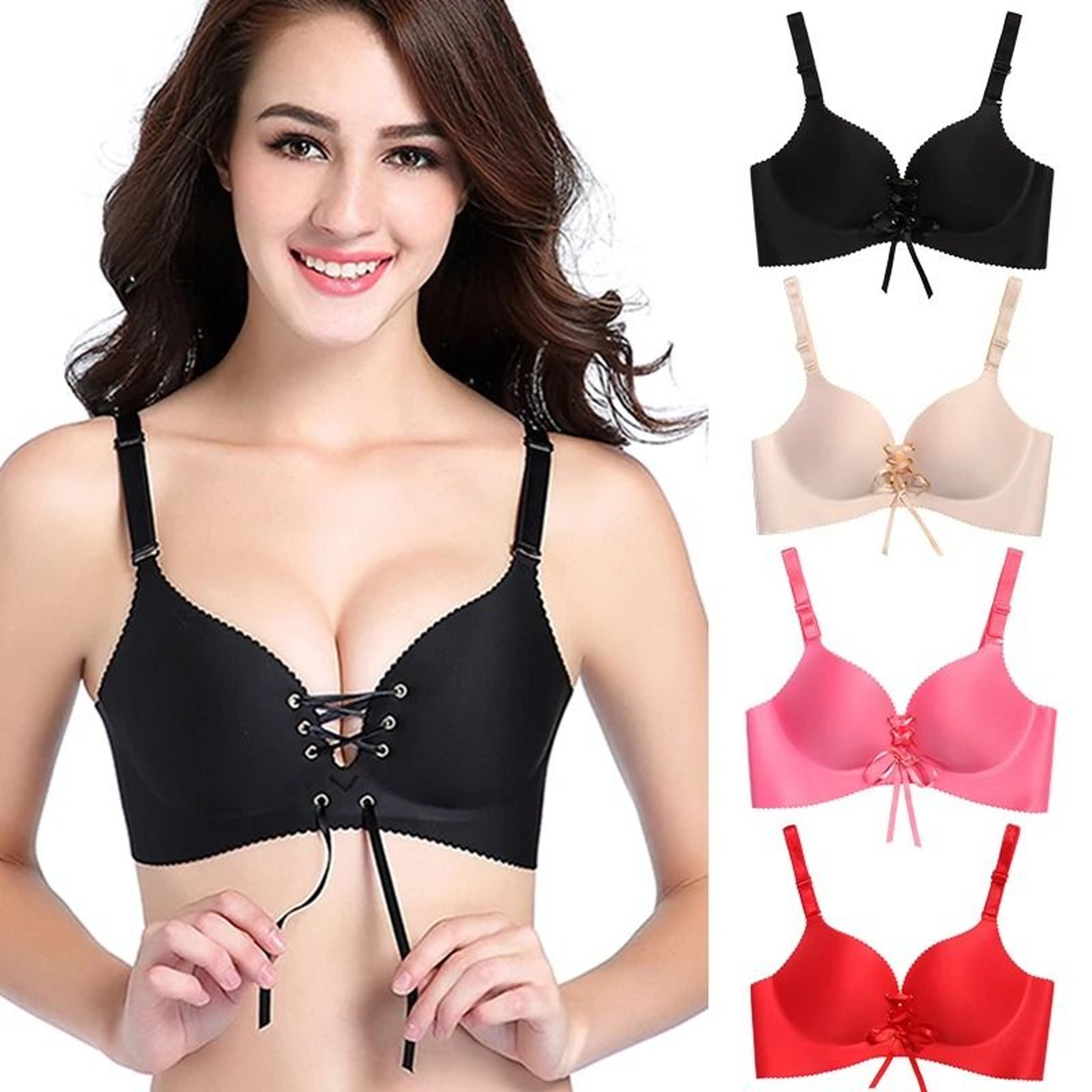 Seamless Sexy Push Up Bra  Wireless Cotton Bralette 1