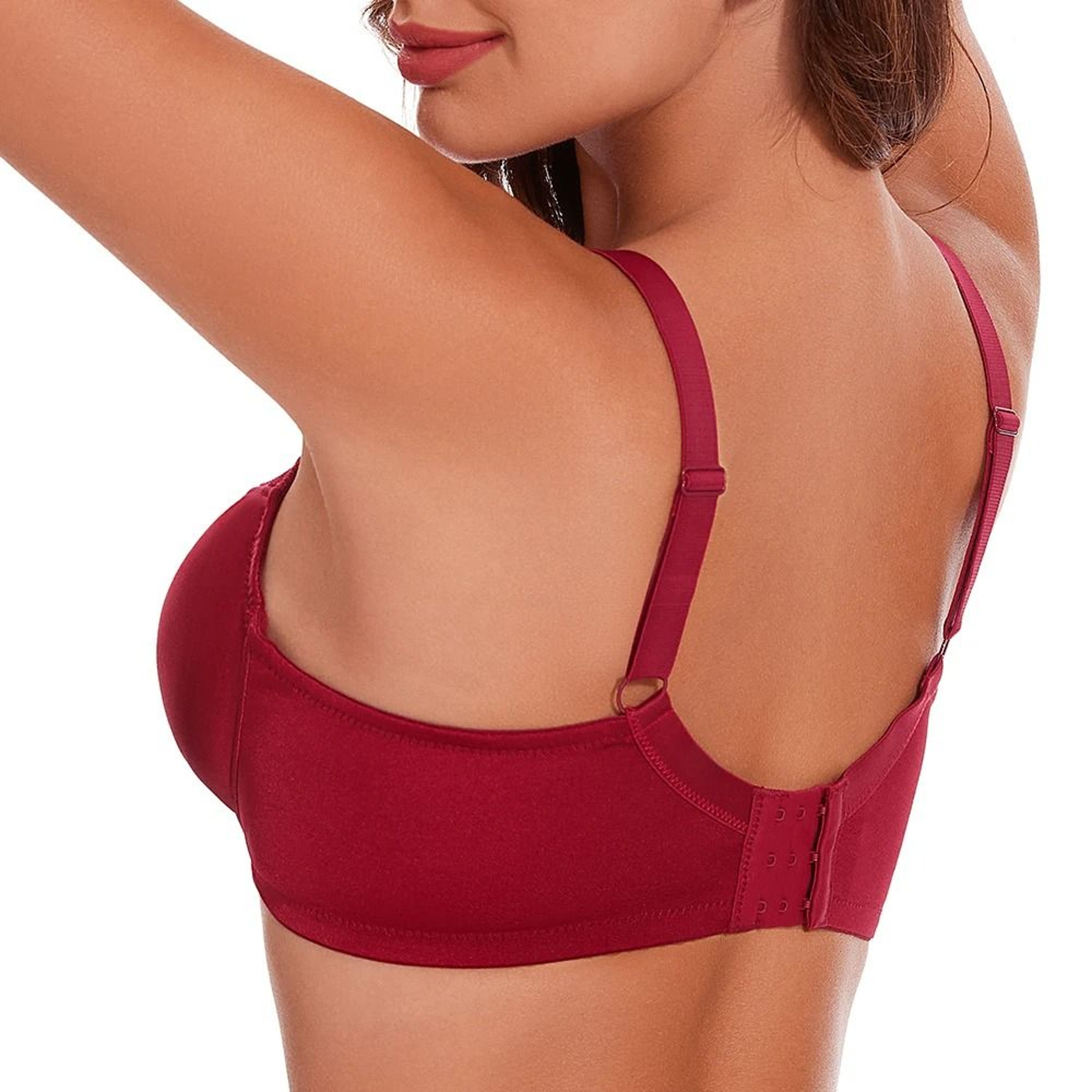 Sheroine Underwire Minimizer Bra  Full Coverage Floral Lace Everyday Comfort 2