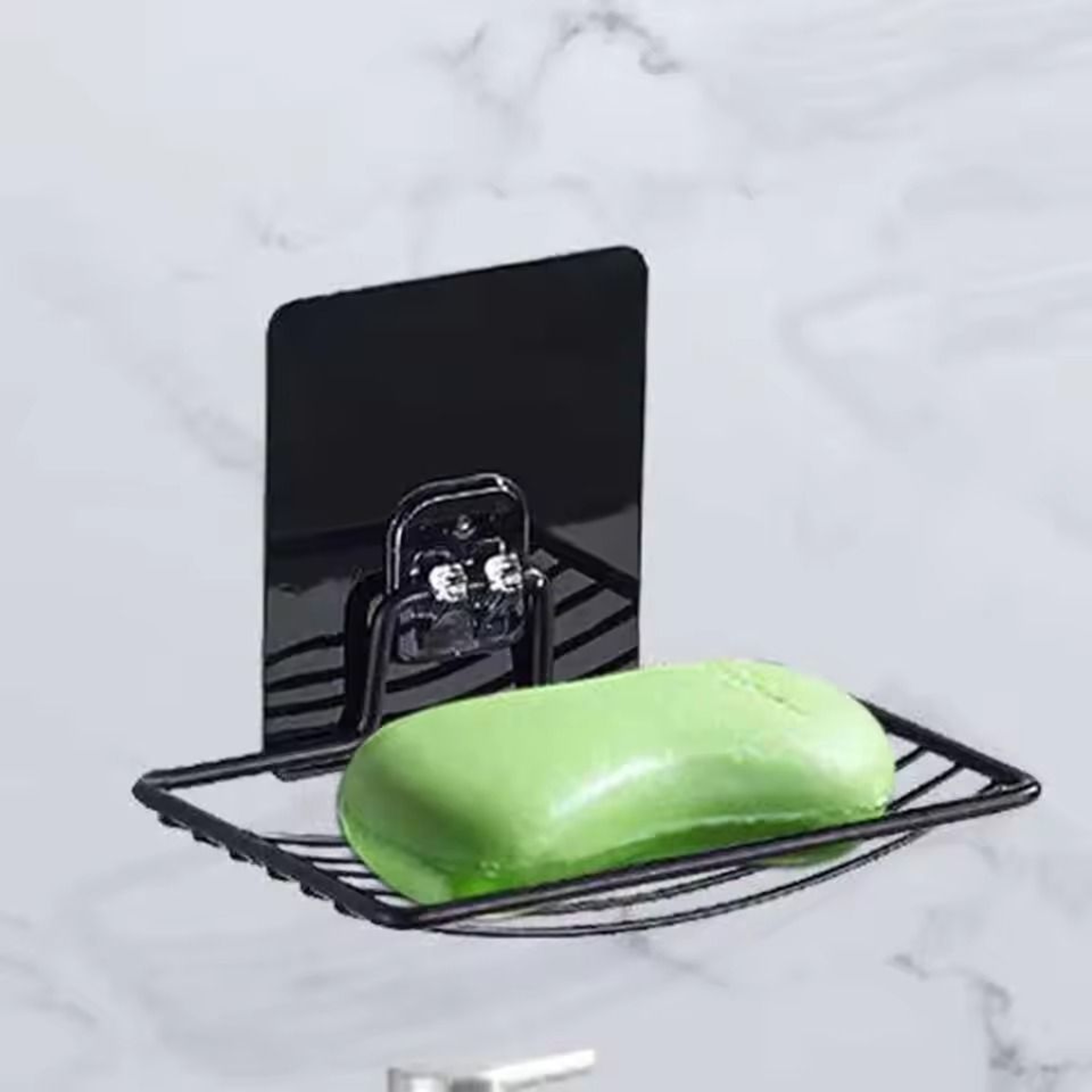 Stainless Steel Wall Mounted Soap Holder Self Adhesive Sponge Dish 2