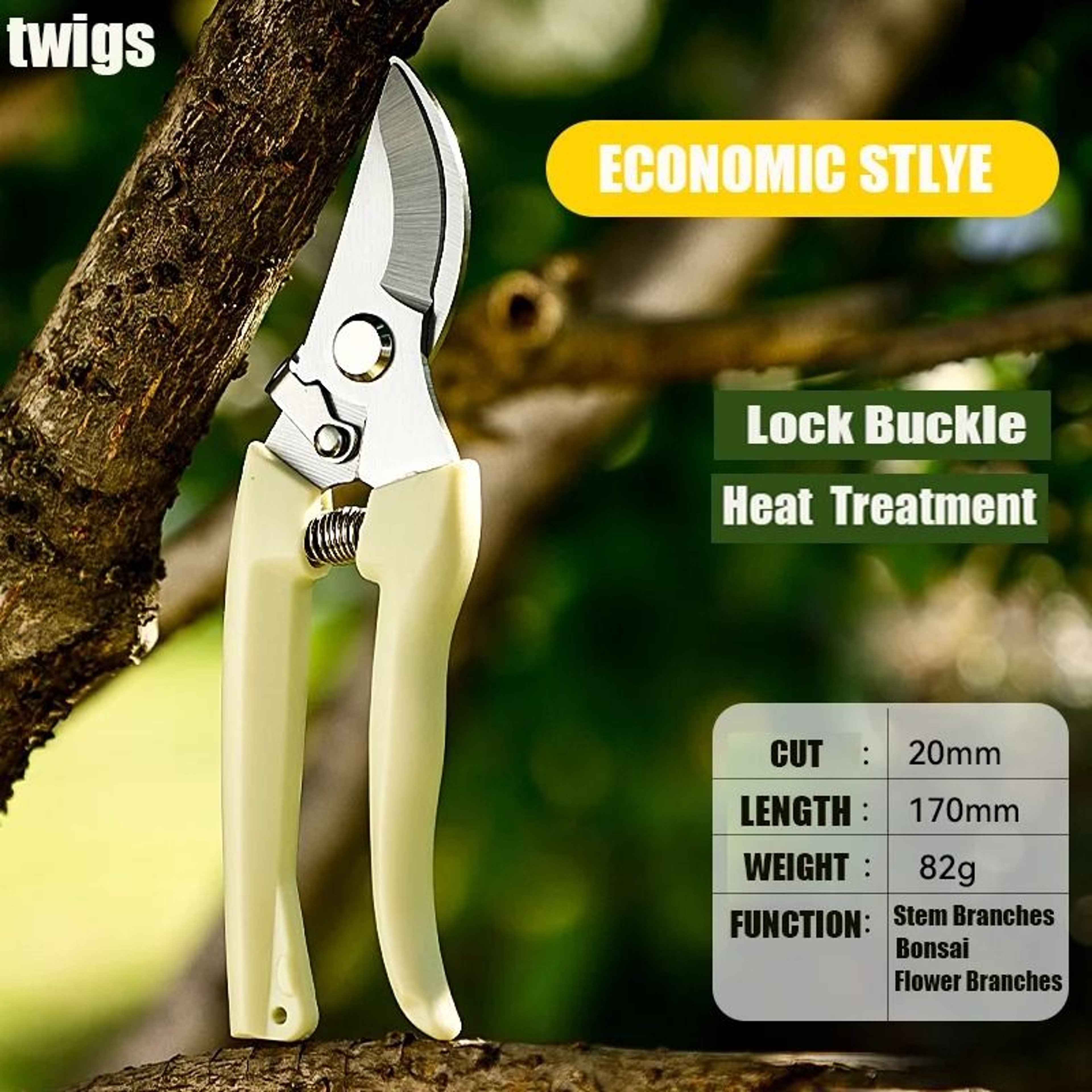 Professional Garden Orchard Shears  HighPerformance Tree Trimmers With SK5 Steel Blades 6