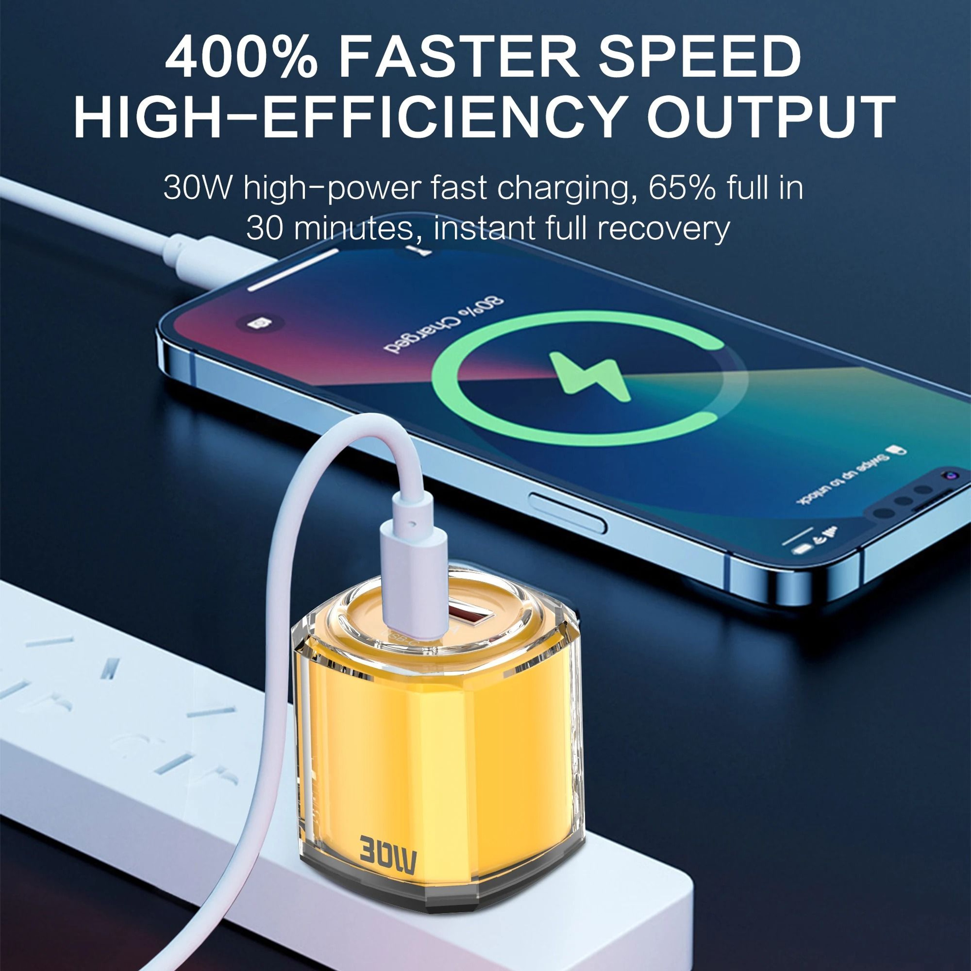 Universal USB TypeC Fast Charger  PD  Quick Charge 30 Wall Adapter For IPhone Samsung Xiaomi  Huawe 4