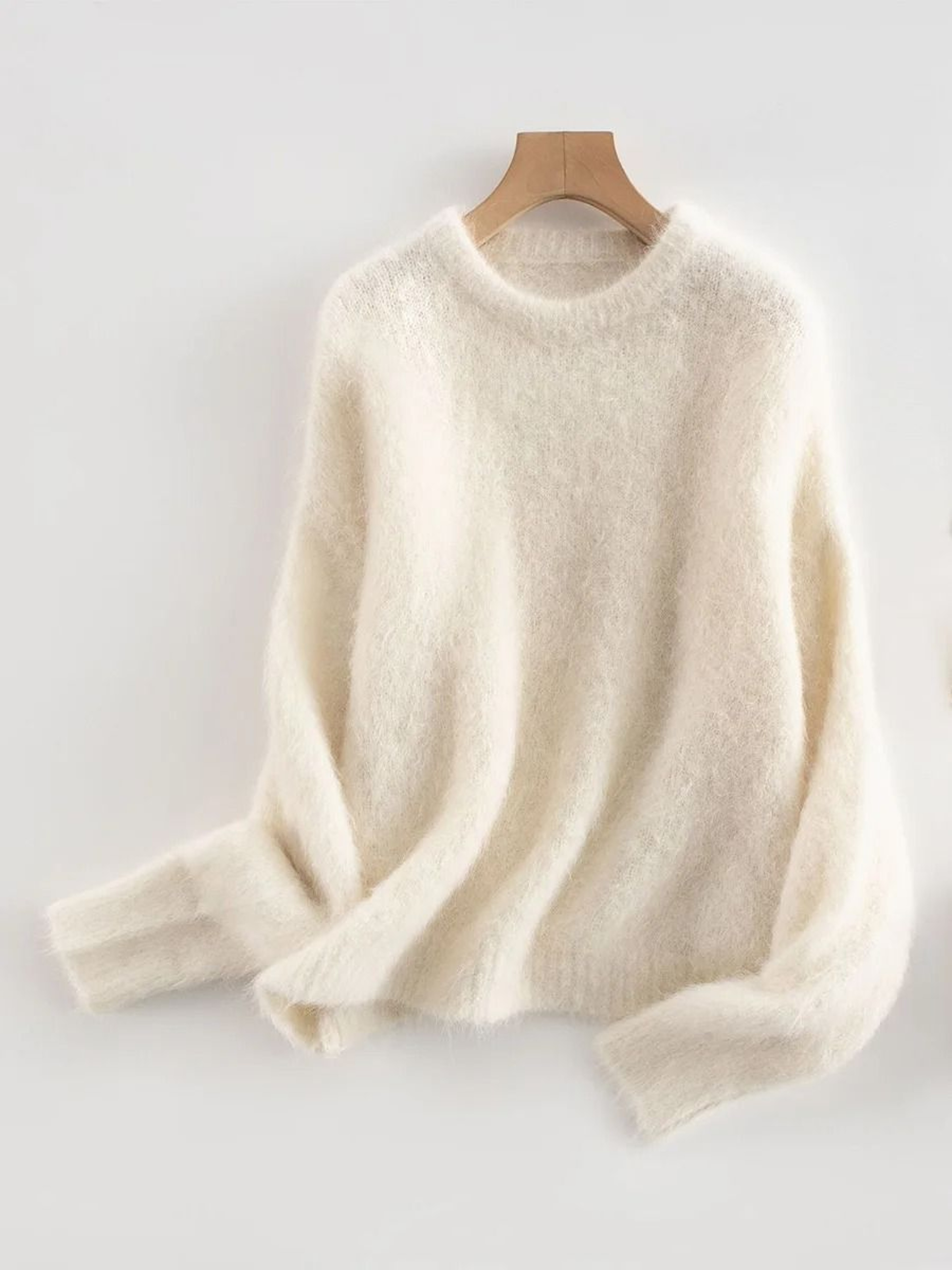 SuyaDream Warm Alpaca Pullover  Loose Dropped Sleeve Luxury Sweater For 2025 FallWinter 11