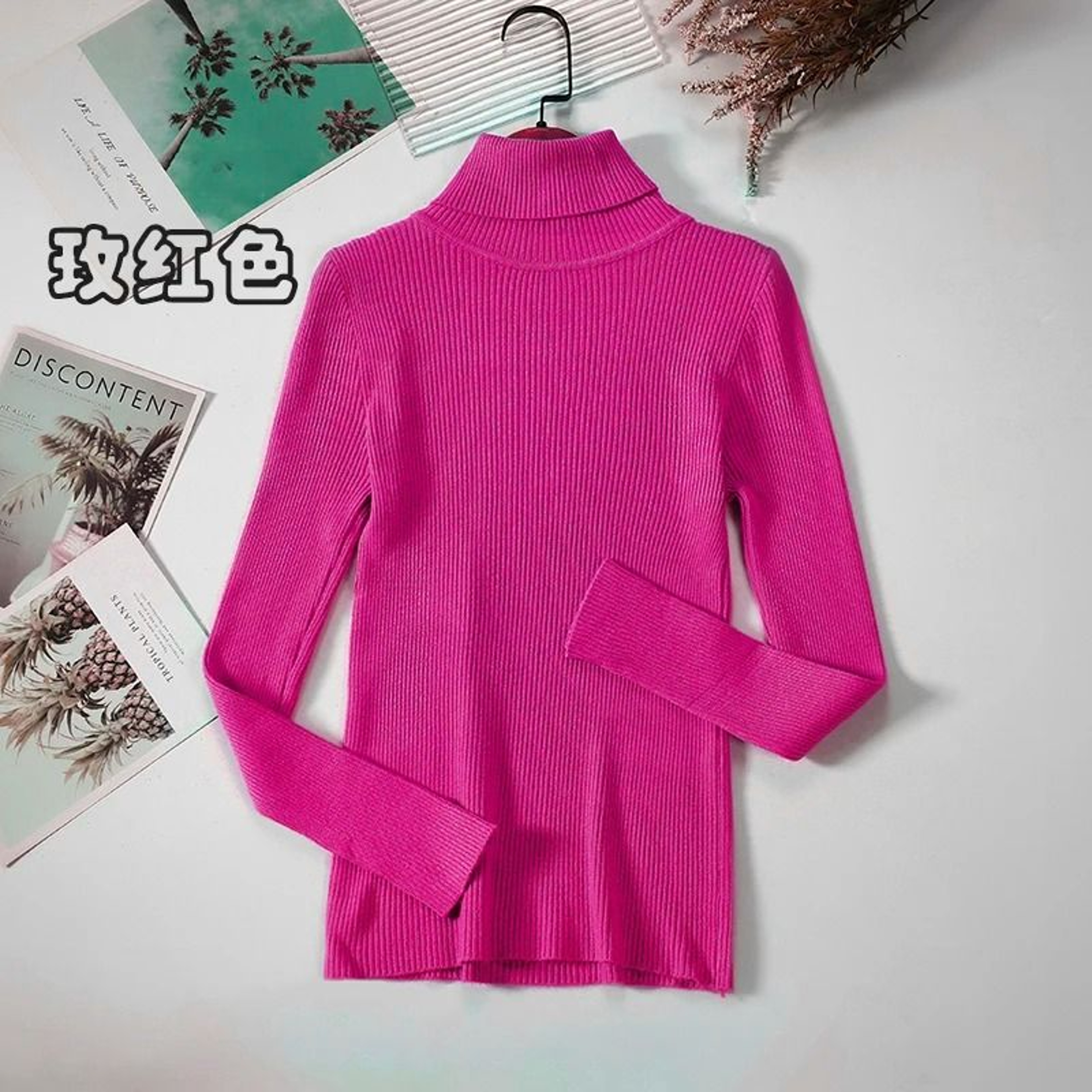 2026 Simple Womens Turtleneck Sweater  Winter Fashion Elastic Knit Pullover  Casual Solid Jumper 19