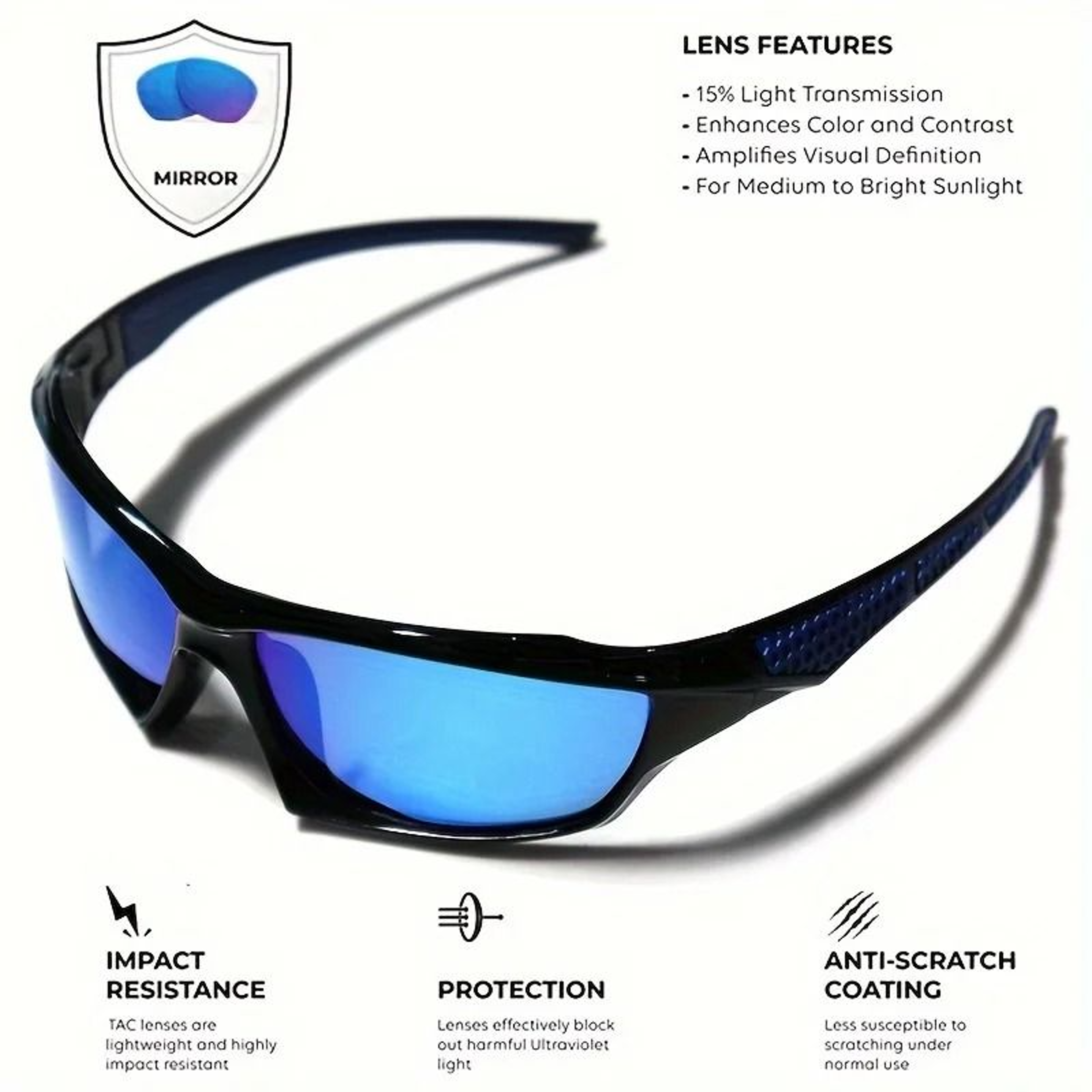 Sports Polarized Sunglasses Lightweight Night Vision for Men Cycling Driving Fishing – view 18