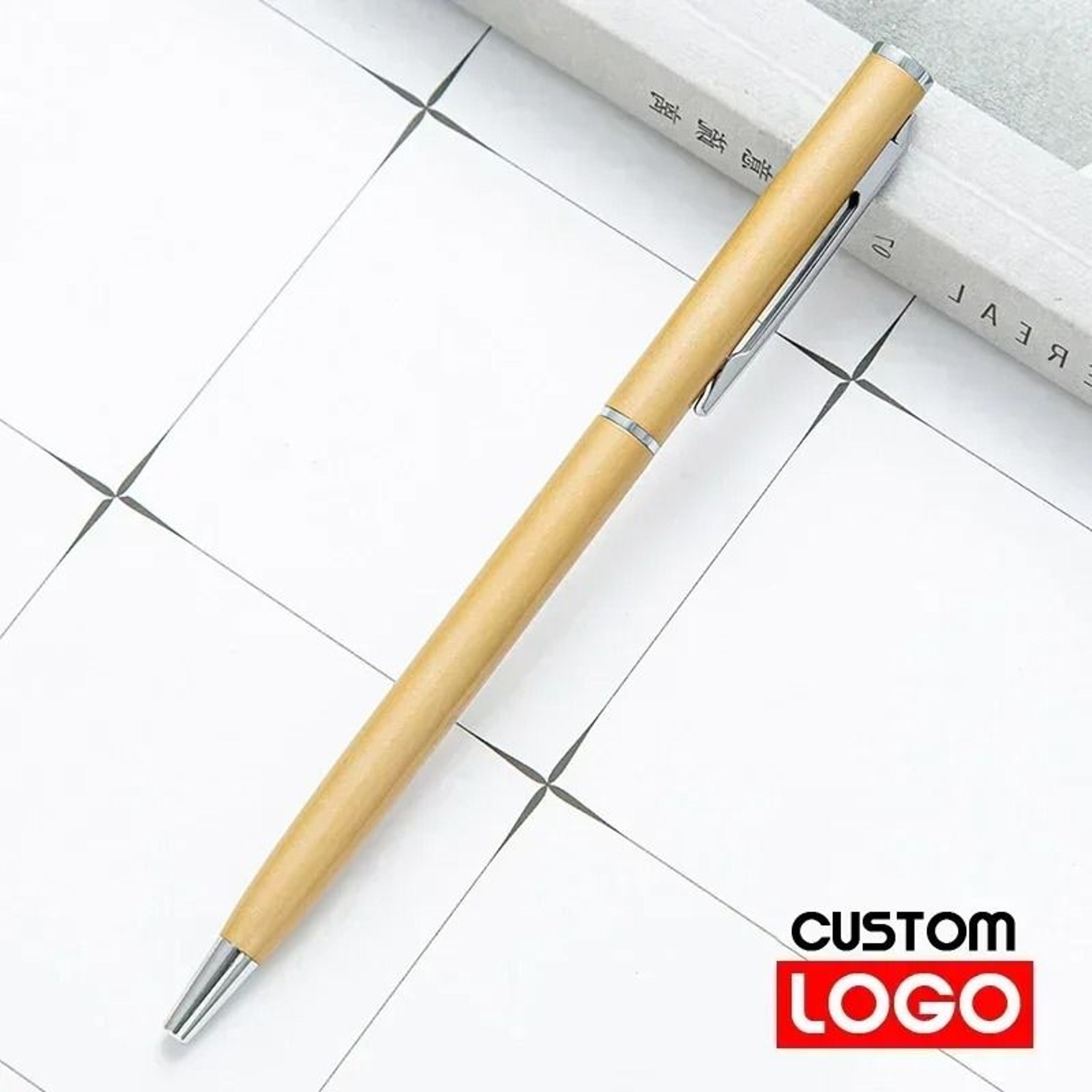 Premium Rose Gold Metal Ballpoint Pens  Custom Engraved Logo  Executive Gift Set For Business 16