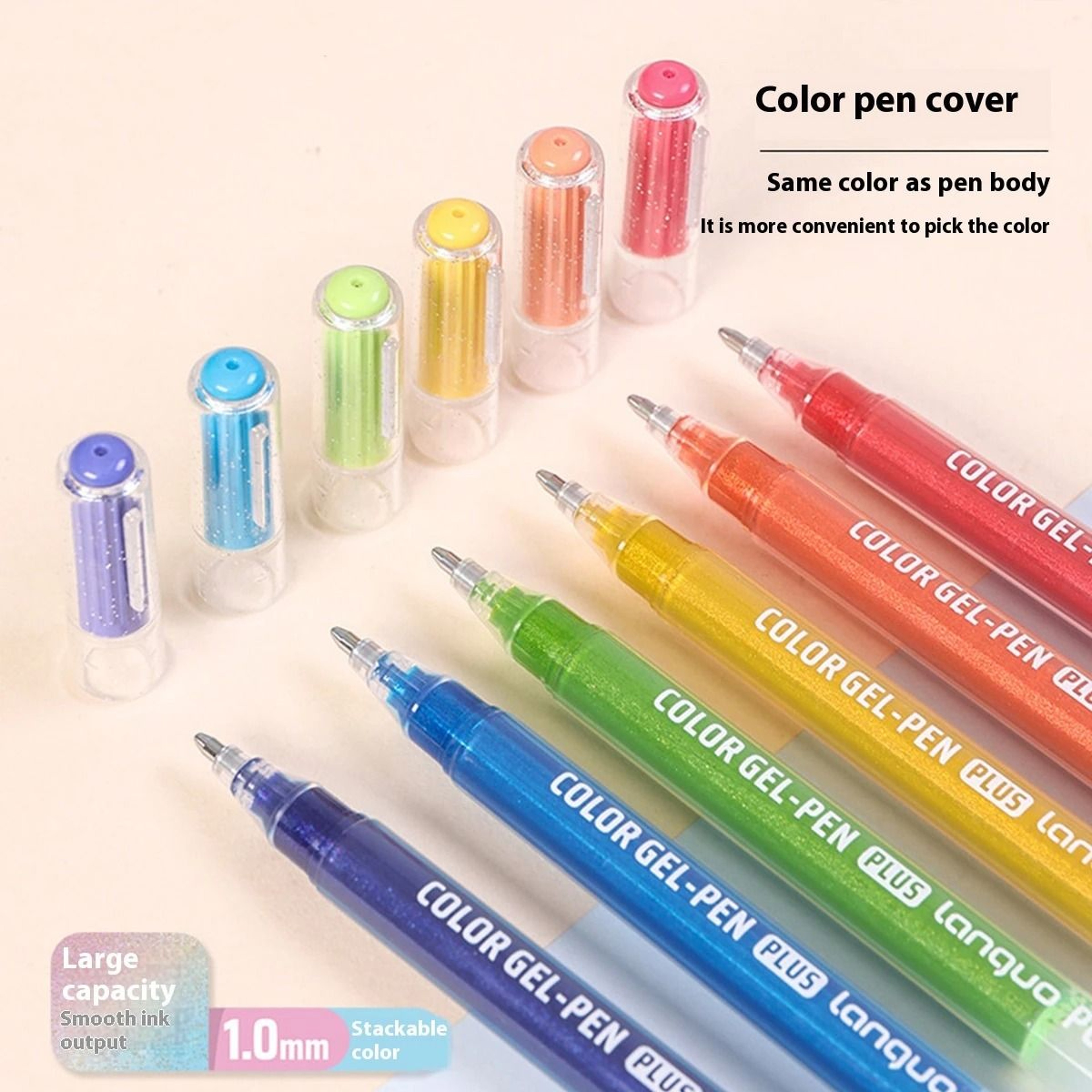 Languo 10mm Glitter Effects Color Gel Pen Set  Premium Highlighting  Handbook Stationery For Studen 3
