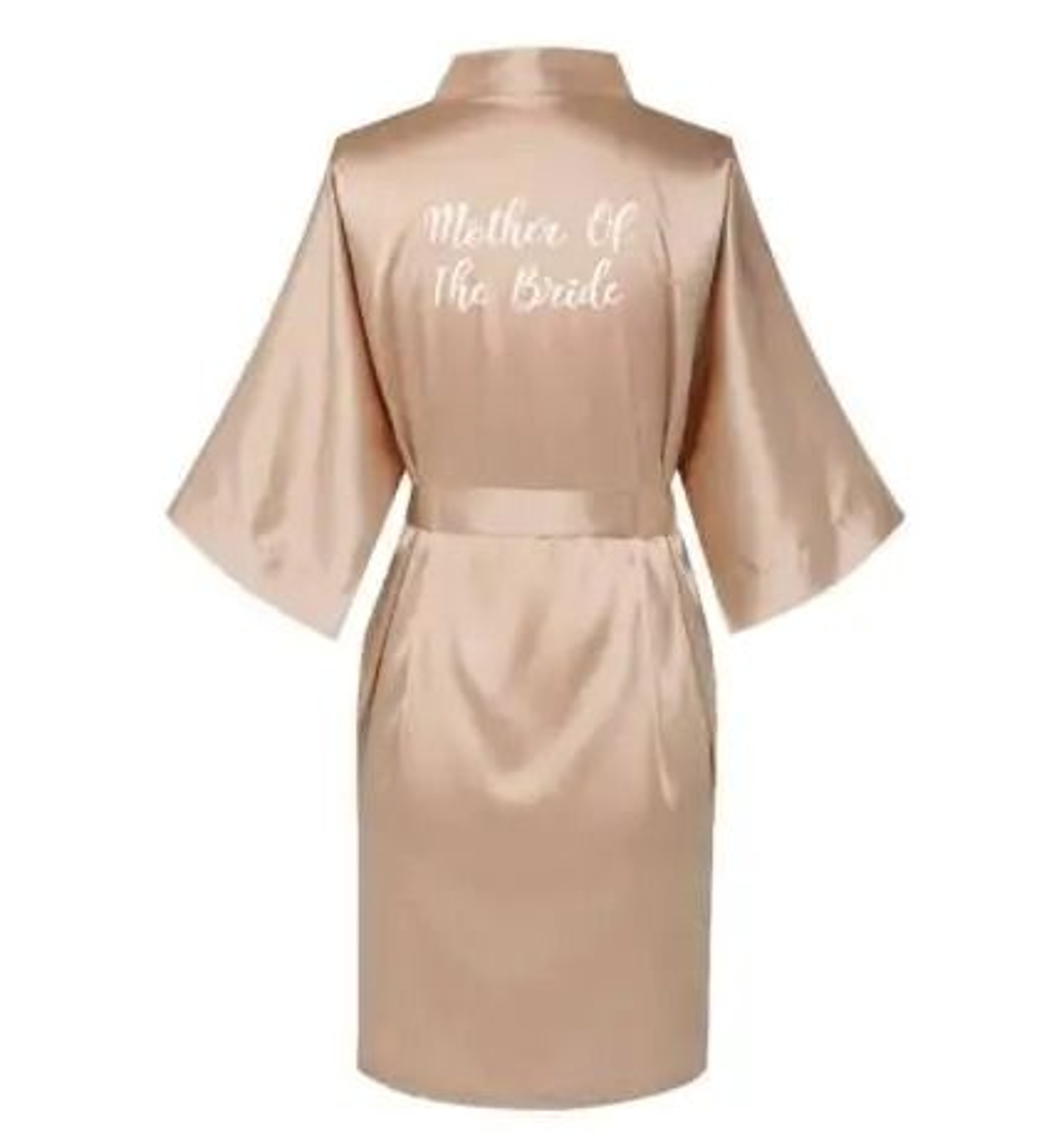Plus Size Satin Silk Wedding Robes  Elegant Bride  Bridesmaid Gown For Maid Of Honor 1