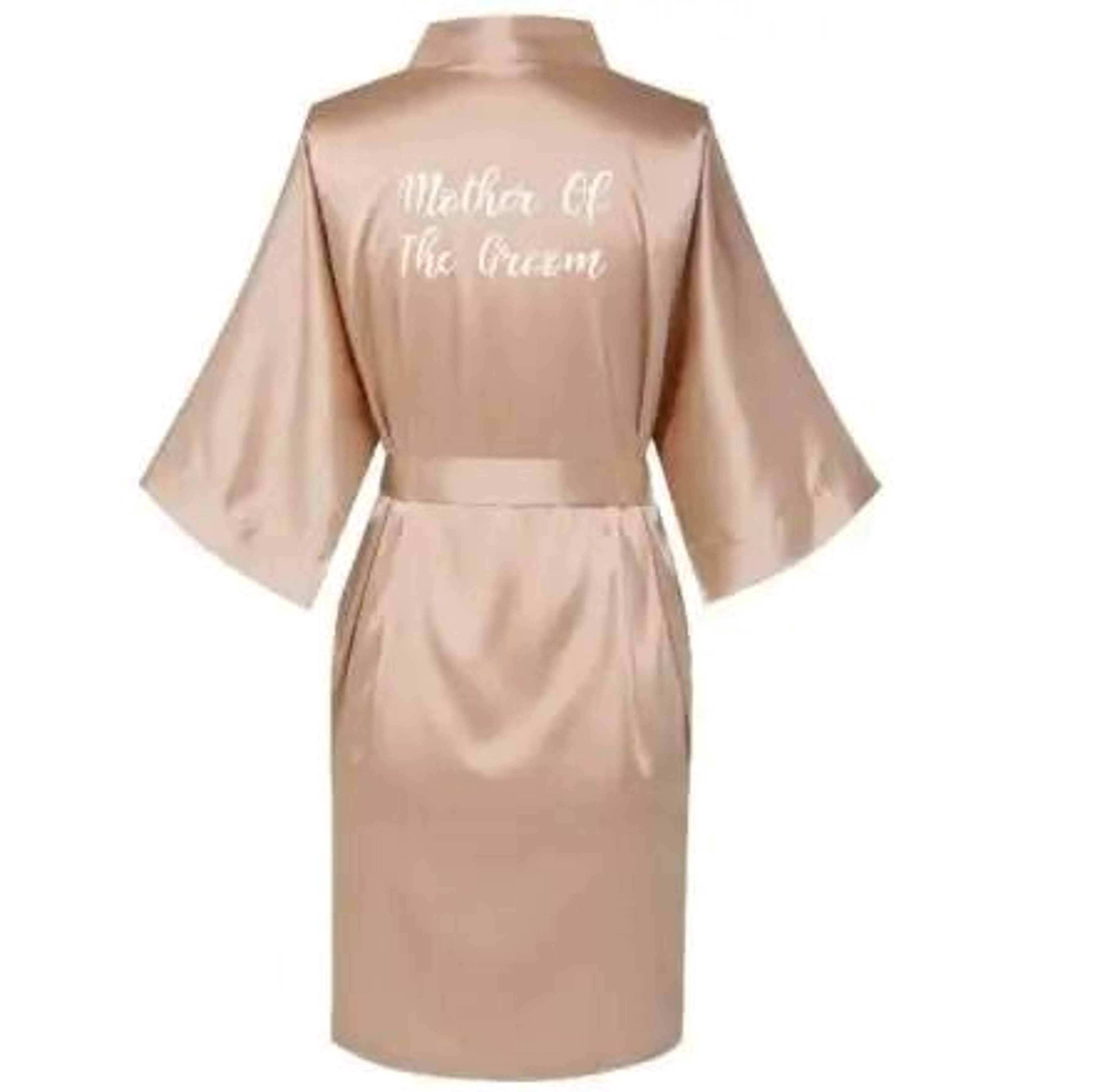 Plus Size Satin Silk Wedding Robes  Elegant Bride  Bridesmaid Gown For Maid Of Honor 17