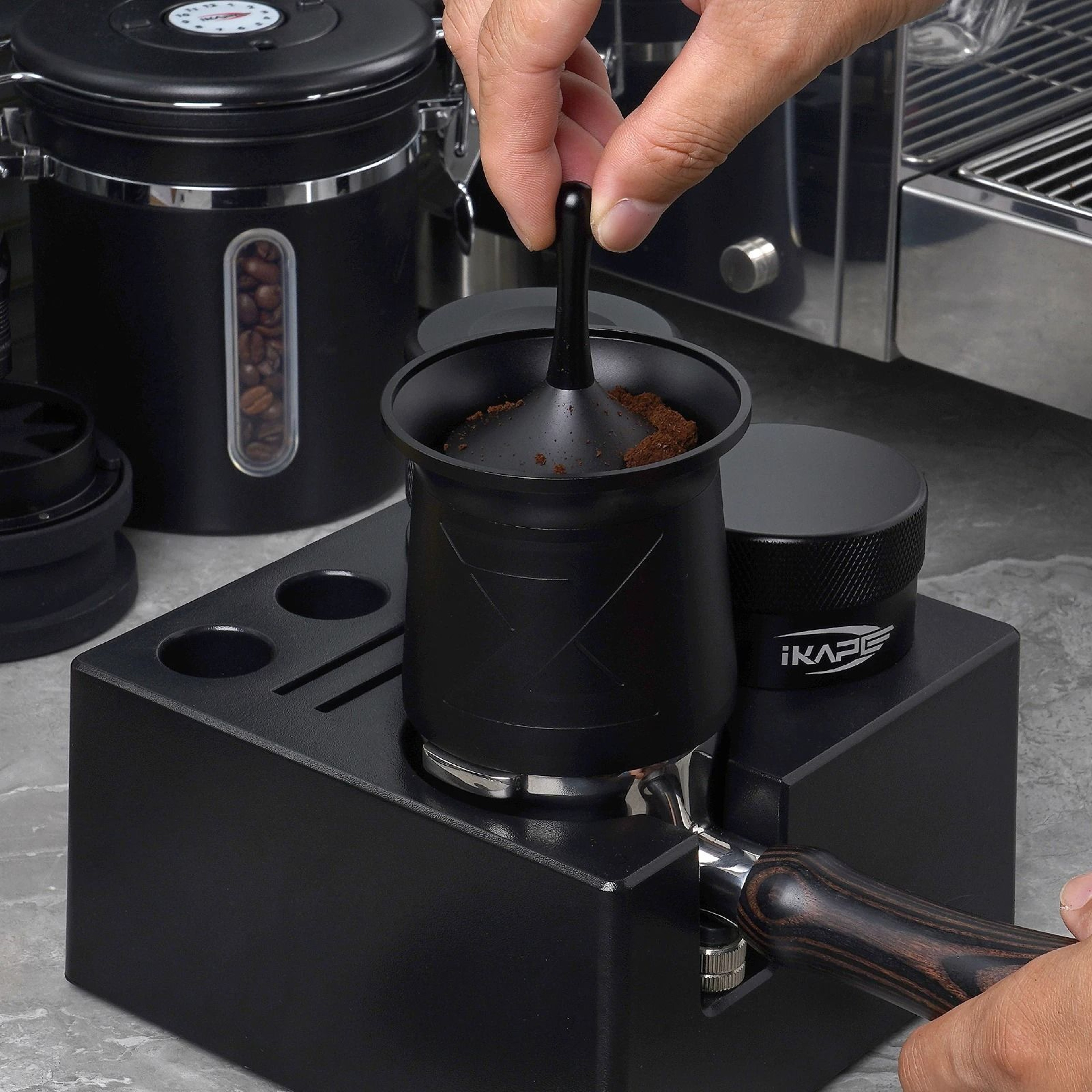 IKAPE Espresso Blind Shaker  Professional Coffee Powder Receiver Cup  Universal Container For 51545 4