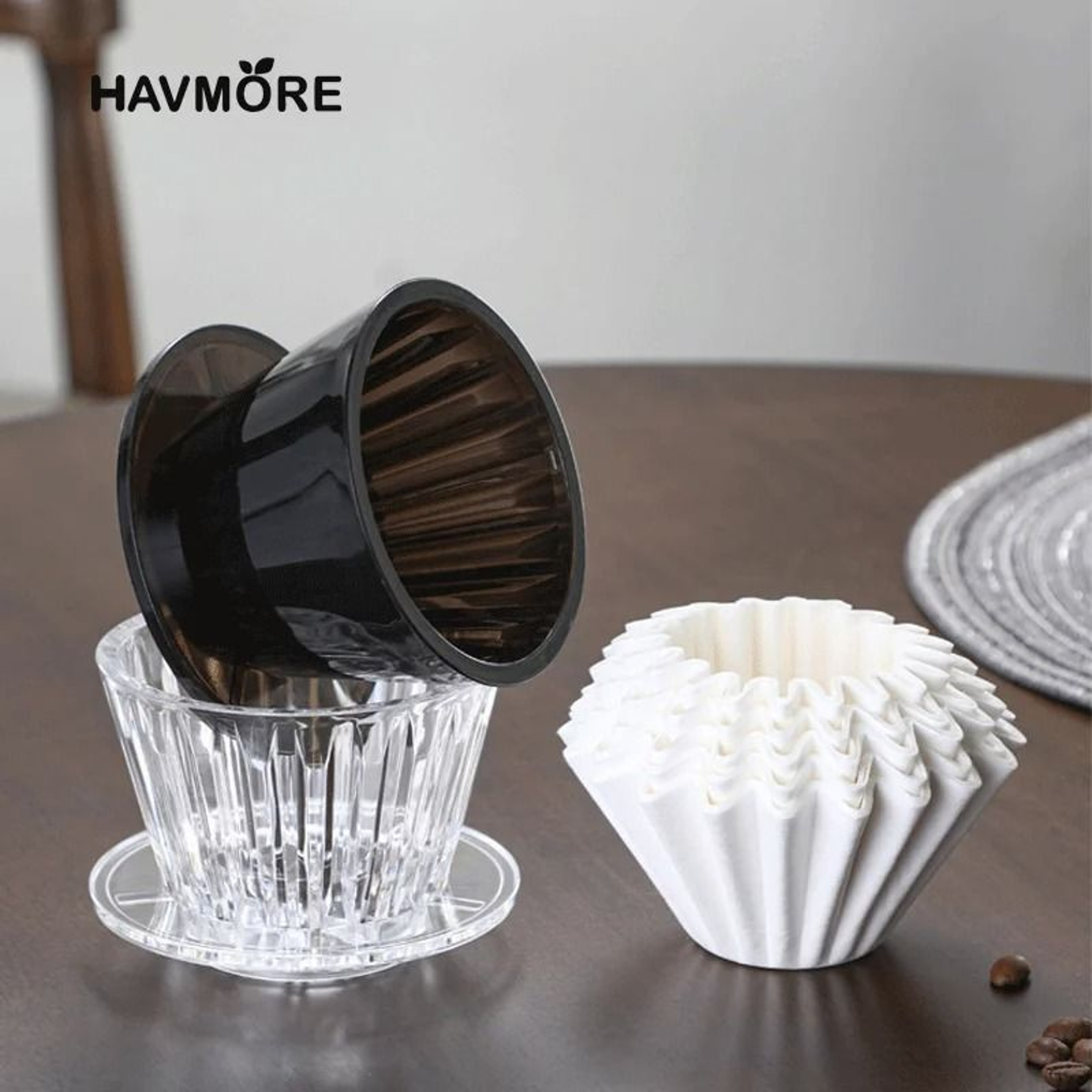 Crystal Eye Wave Coffee Dripper Set  Professional 12 Cup Pour Over Kit With 50 Precision Filter Pap 1