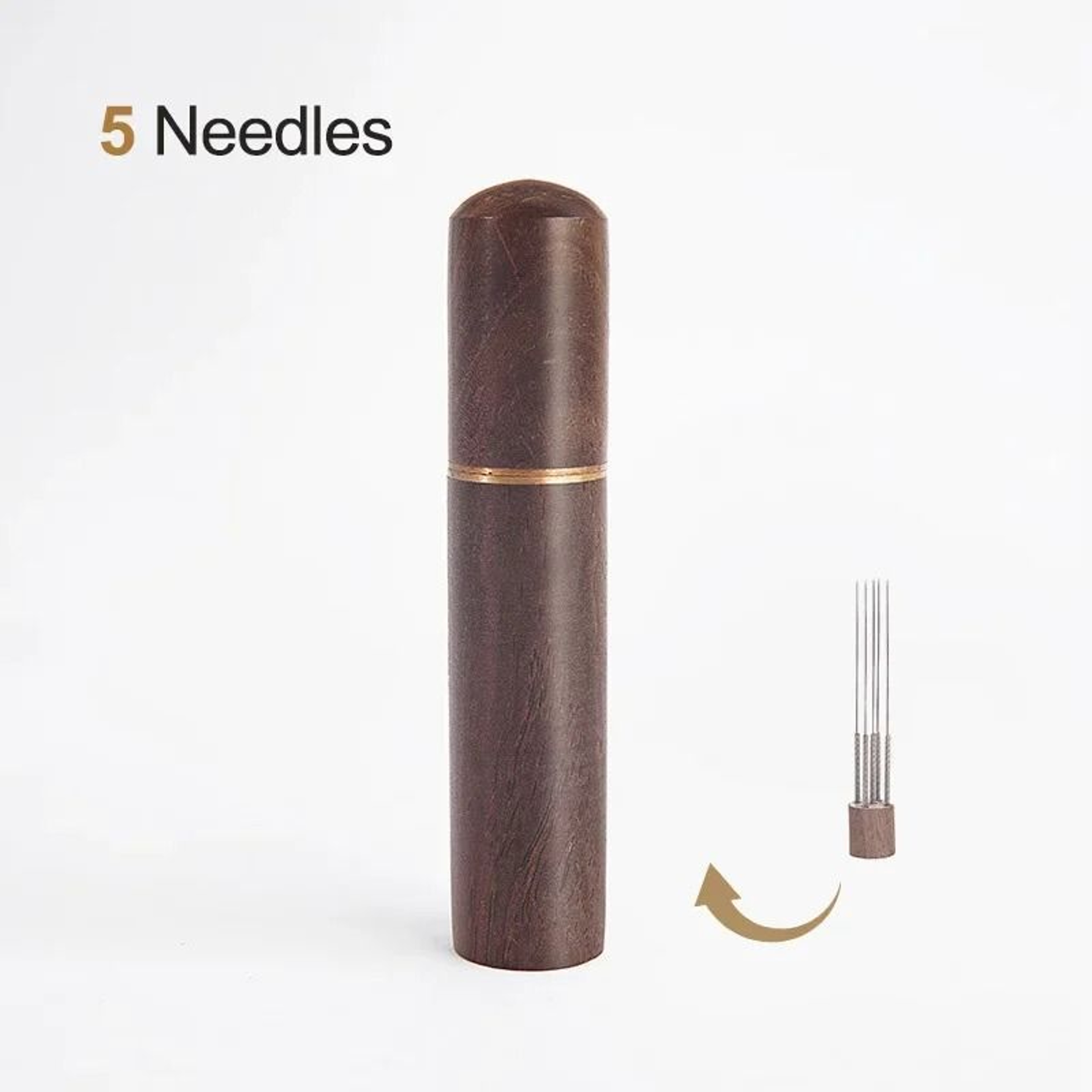 Professional Wooden WDT Tool  8Needle Espresso Distribution  Powder Stirrer For Baristas 7