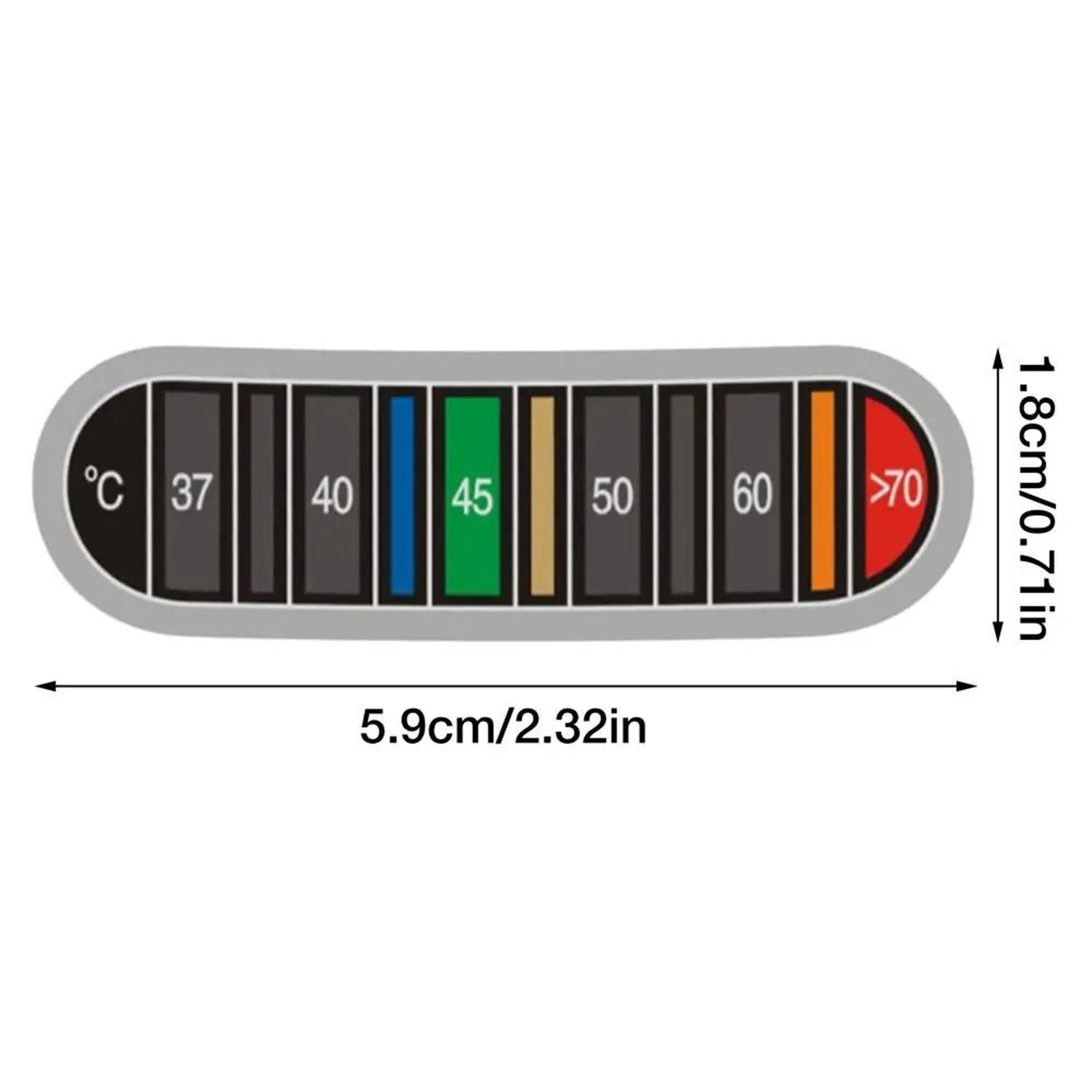 Universal ColorChanging Thermometer Stickers  Waterproof Discoloration Temperature Tester For Coffe 6