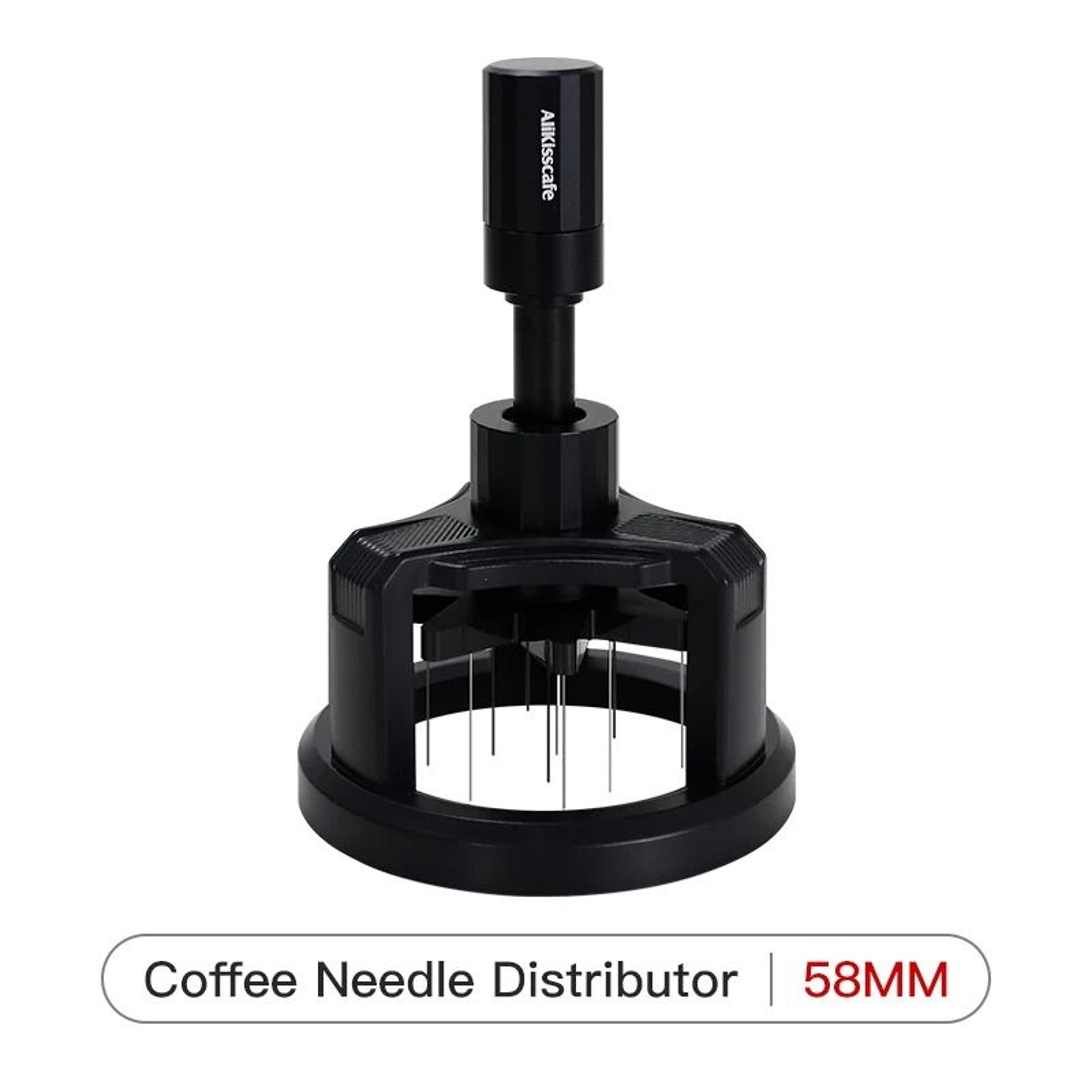 ALIKISSCAFE Adjustable WDT Tool  Professional Espresso Needle Distributor For 515458mm Portafilters 8