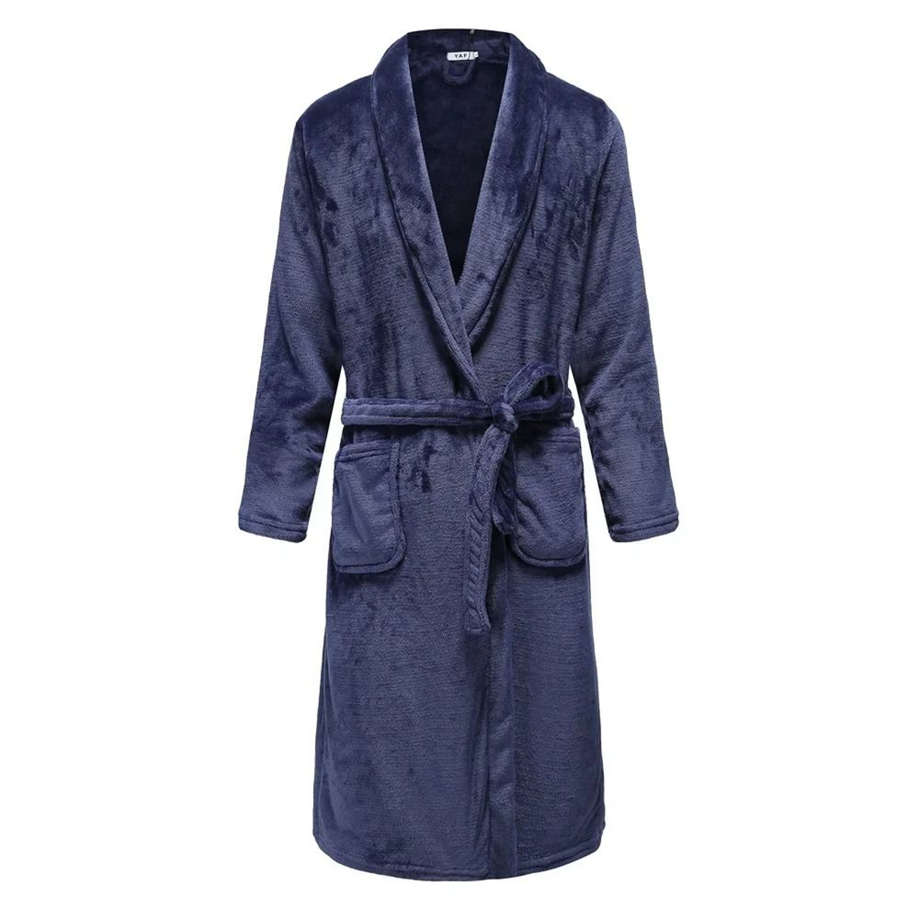 Mens Plus Size Thick Flannel Robe  Professional Coral Fleece Kimono  Winter Sleepwear Gown 12