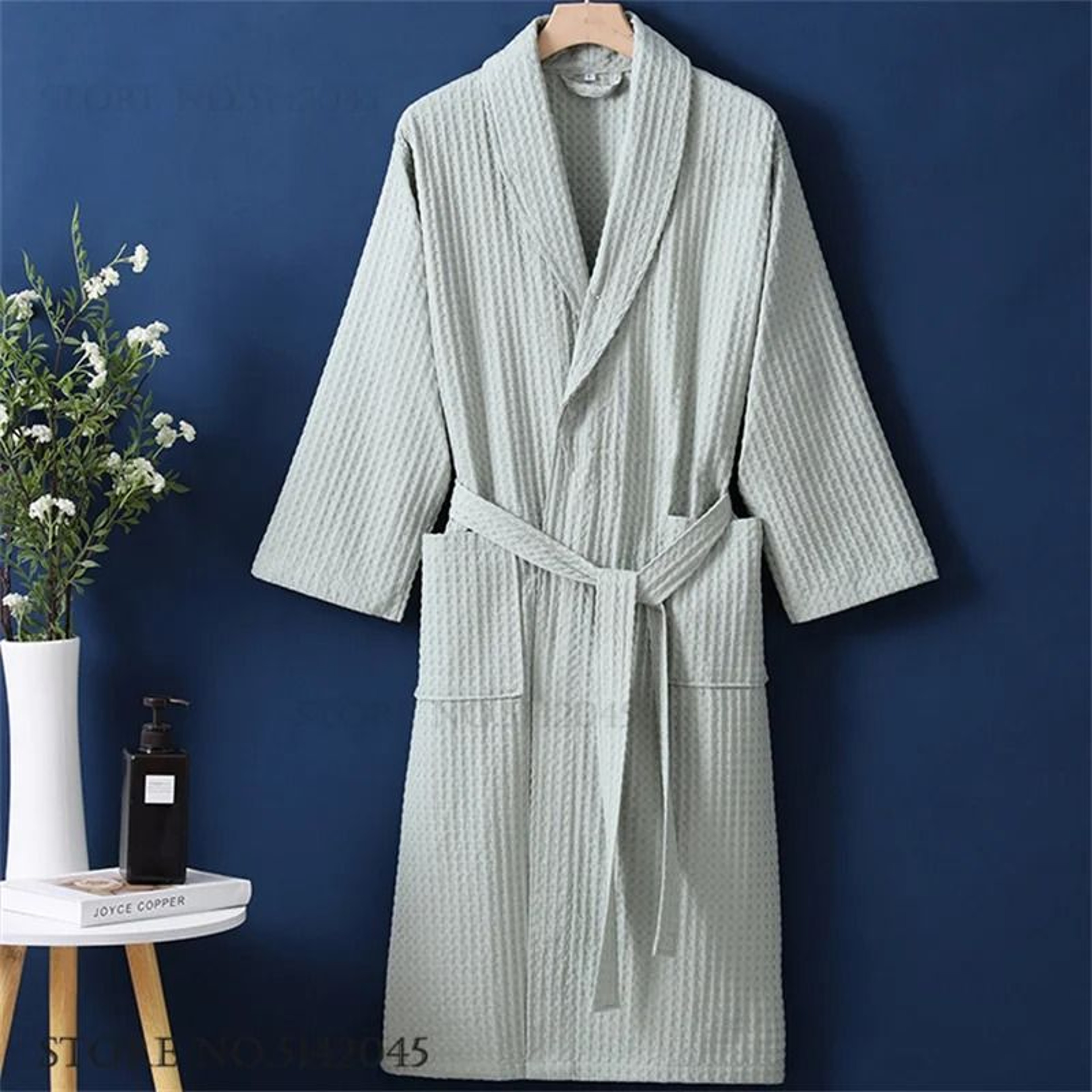100 Cotton Couple Waffle Robe  Professional Kimono Bathrobe  Casual Summer Loungewear 20