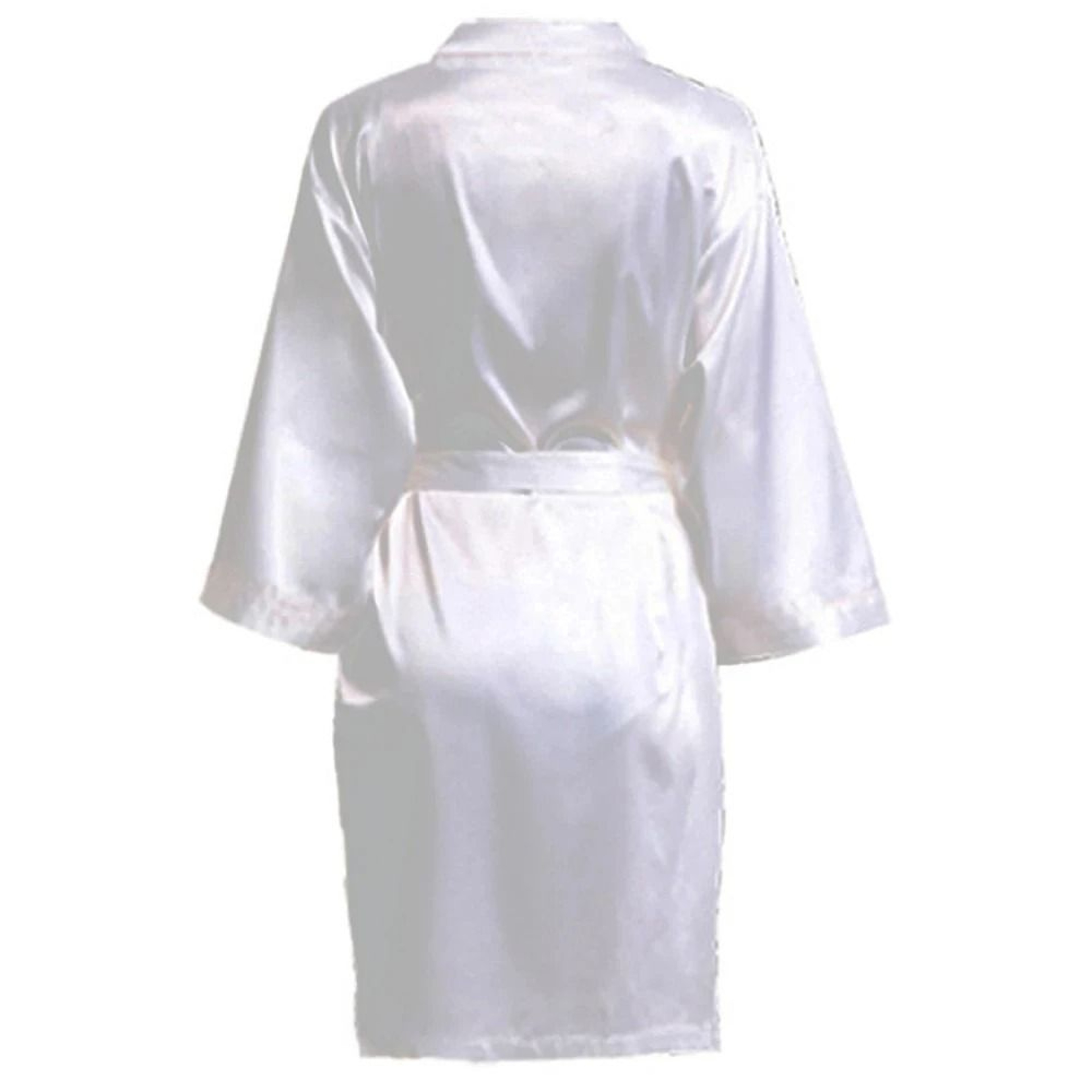 Wedding Party Team Bride Kimono  Professional Plain Satin Bridesmaid Bathrobe  Wedding Pajamas 2