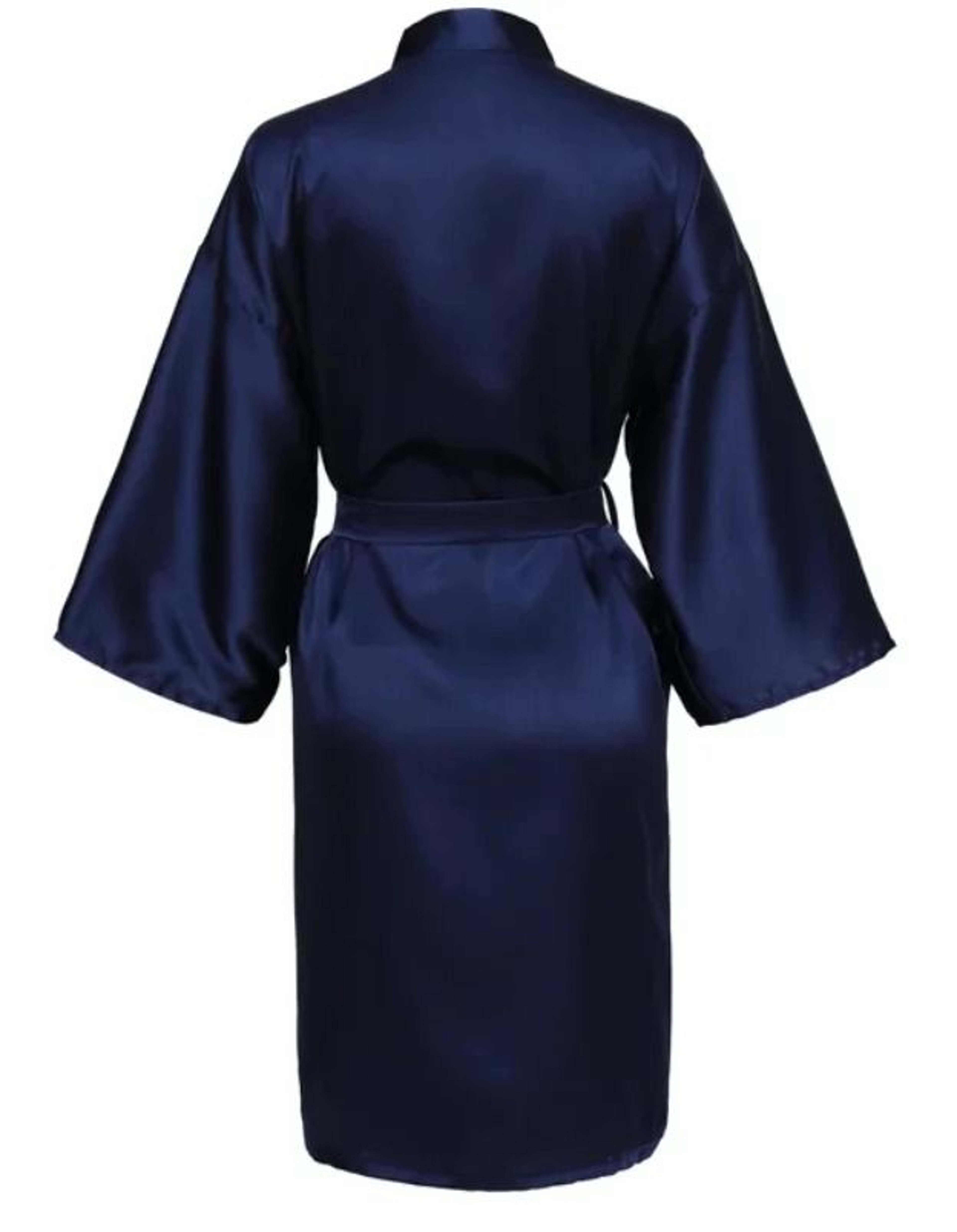 Wedding Party Team Bride Kimono  Professional Plain Satin Bridesmaid Bathrobe  Wedding Pajamas 7