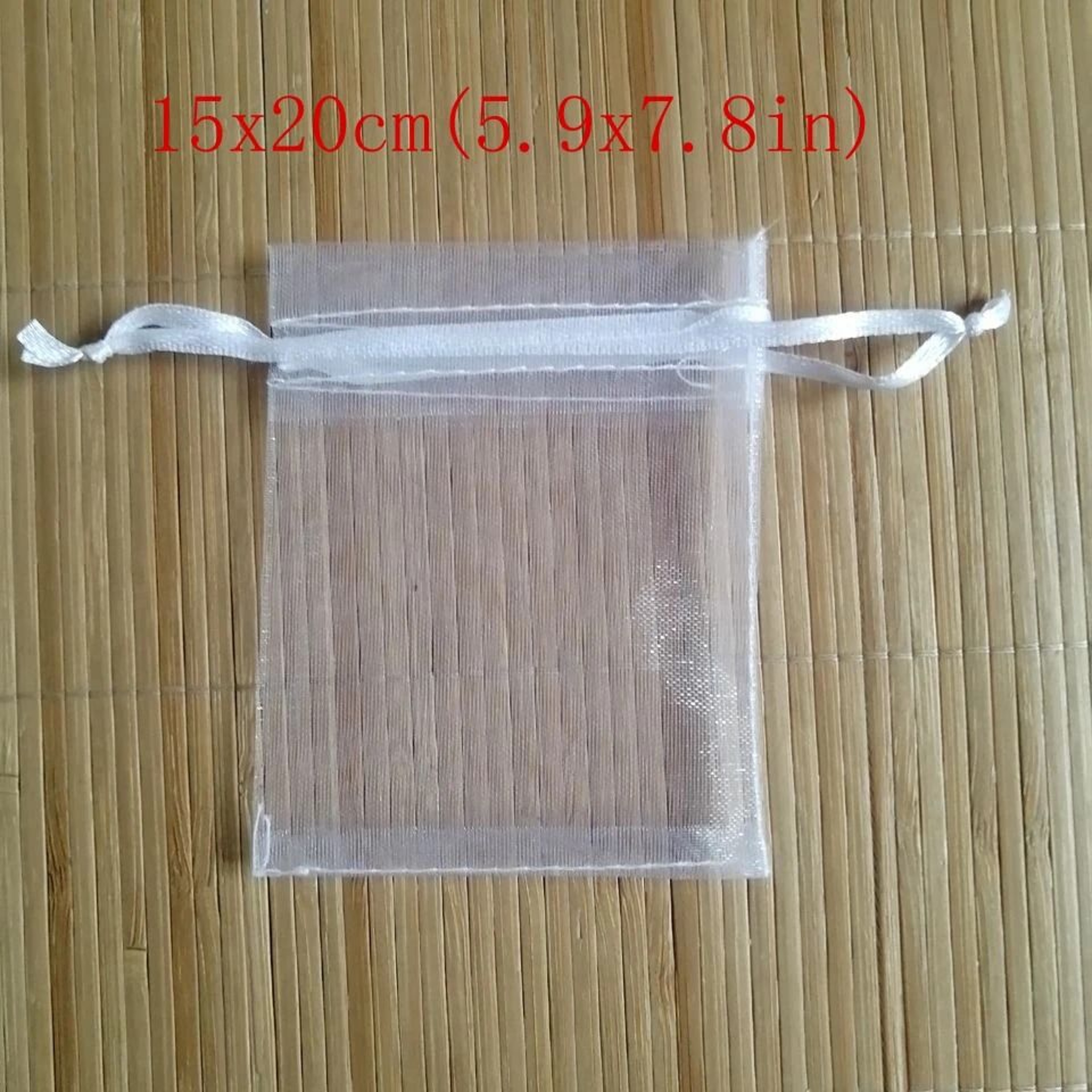 White Drawstring Organza Bags  HighPerformance Jewelry Package  Small Wedding Gift Pouches 10