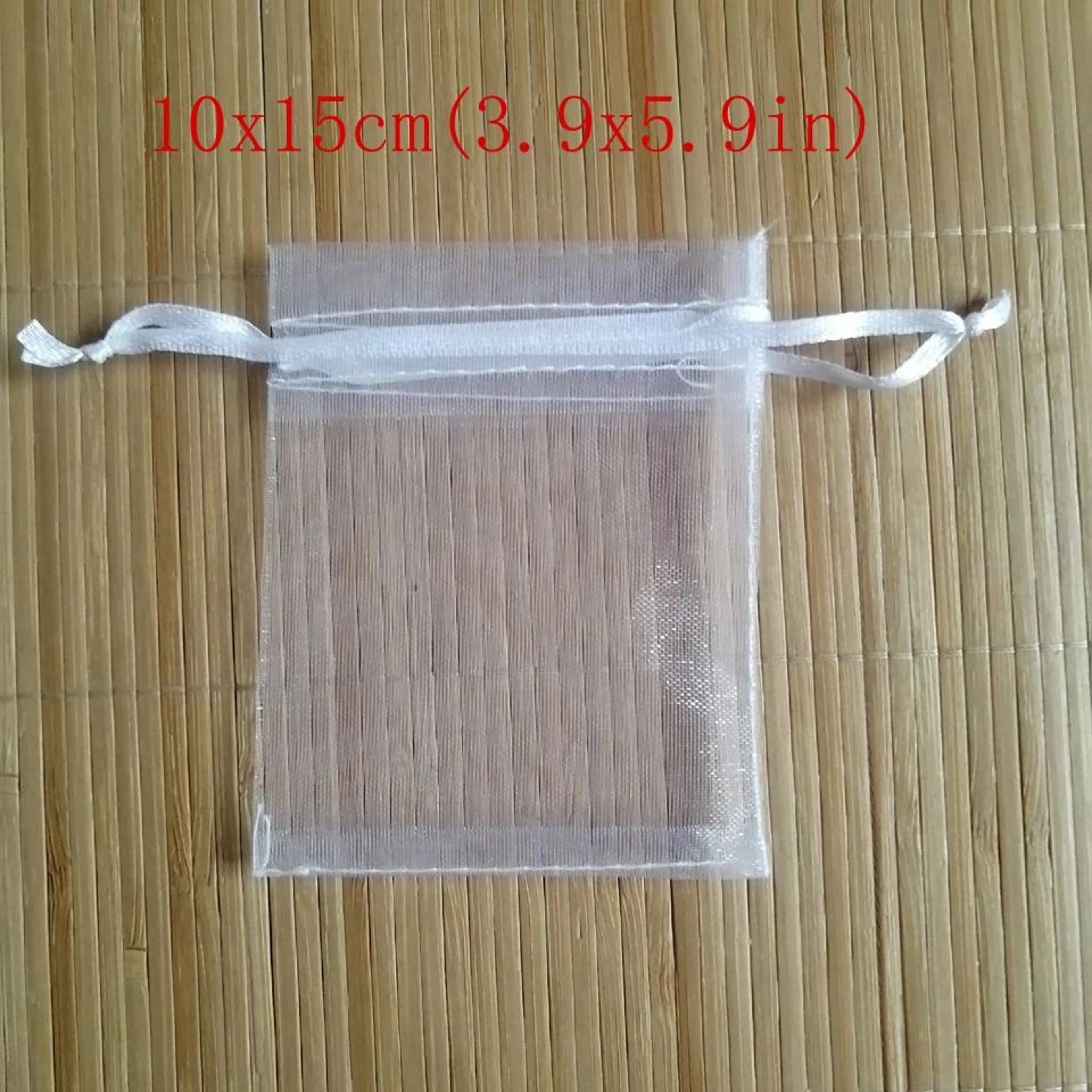 White Drawstring Organza Bags  HighPerformance Jewelry Package  Small Wedding Gift Pouches 4