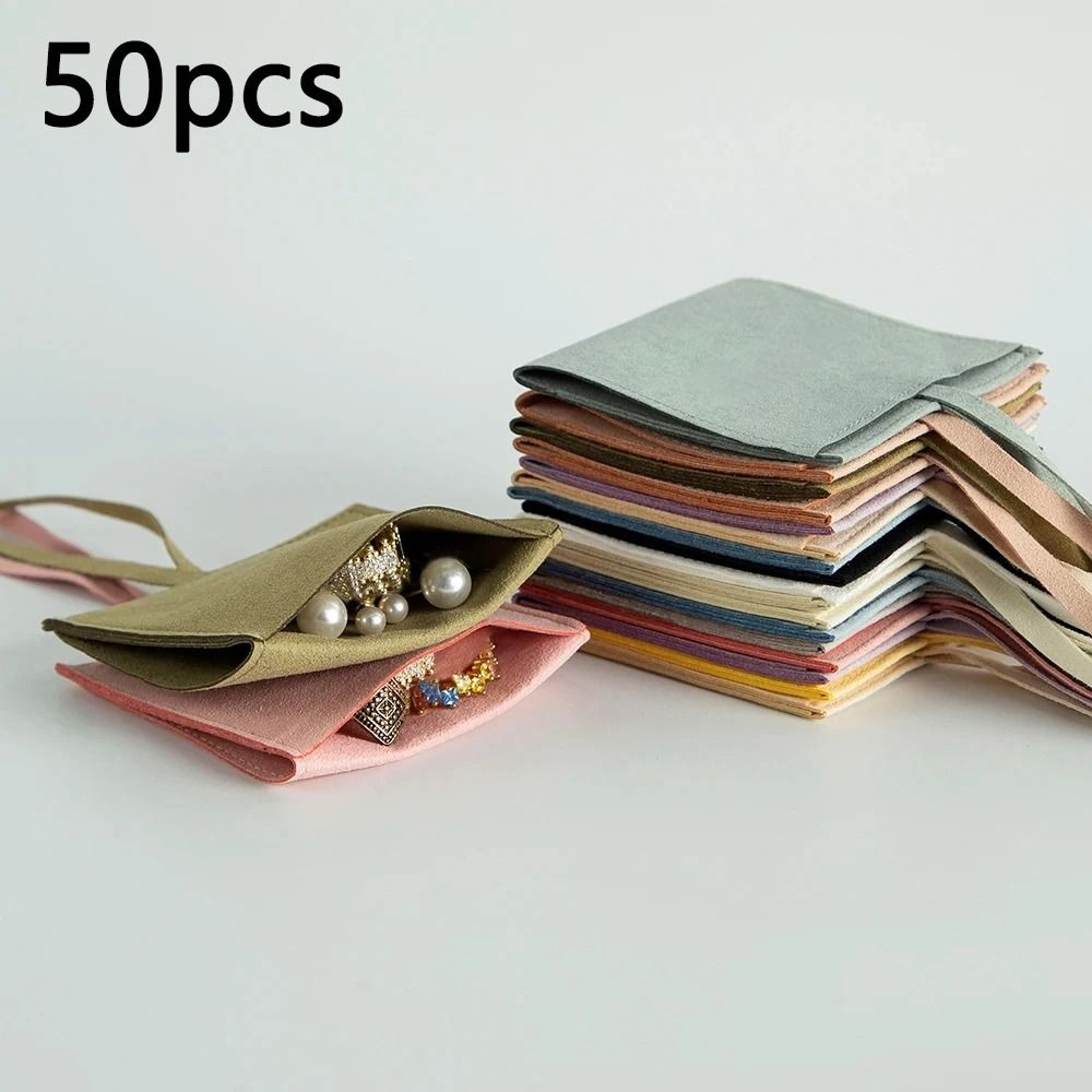 Microfiber Suede Jewelry Pouch  HighPerformance Small Envelope Bag  Luxury Wedding Gift Bags 2