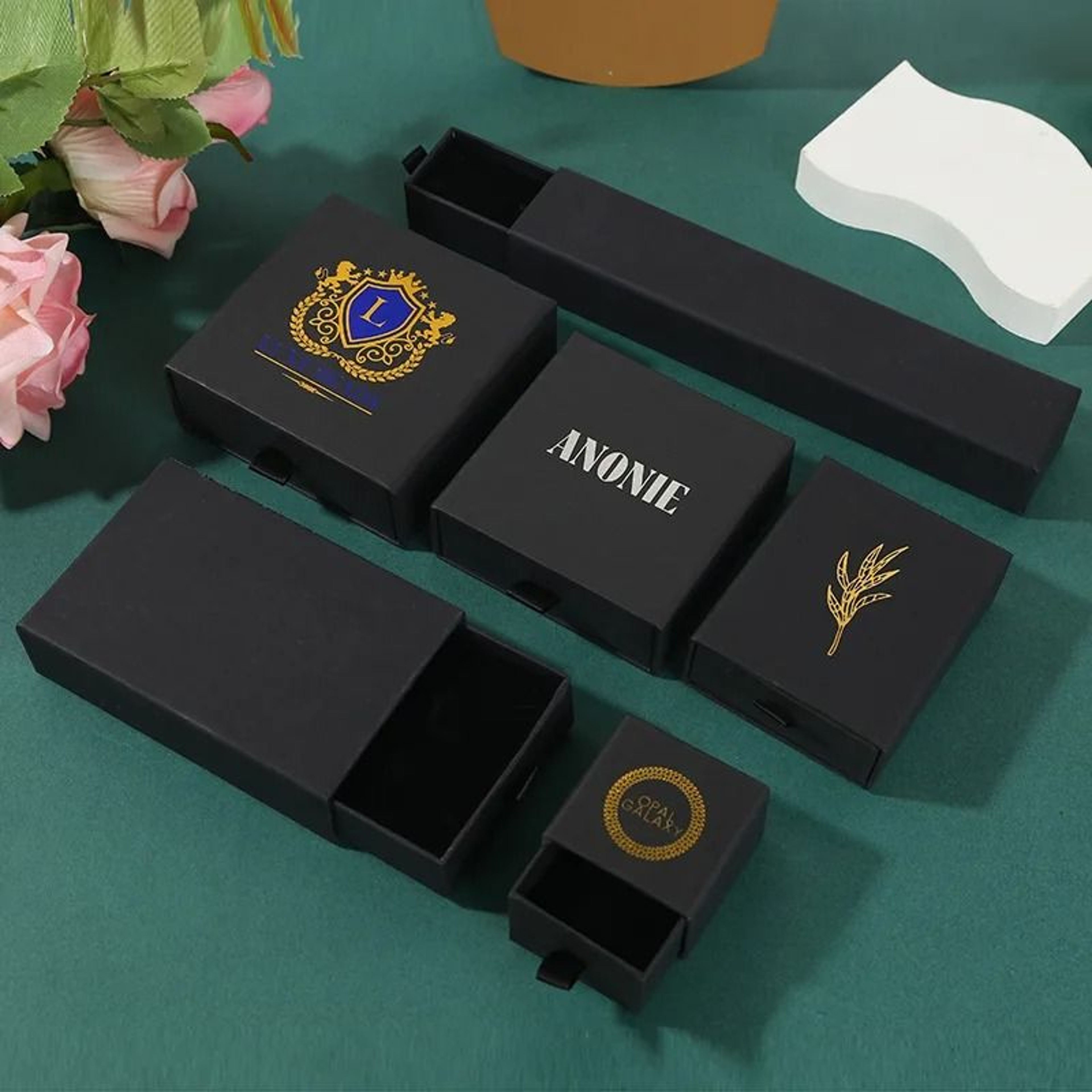Custom Pink Paper Jewelry Boxes  HighPerformance Gift Packaging With Logo For Earrings Necklaces  R 7