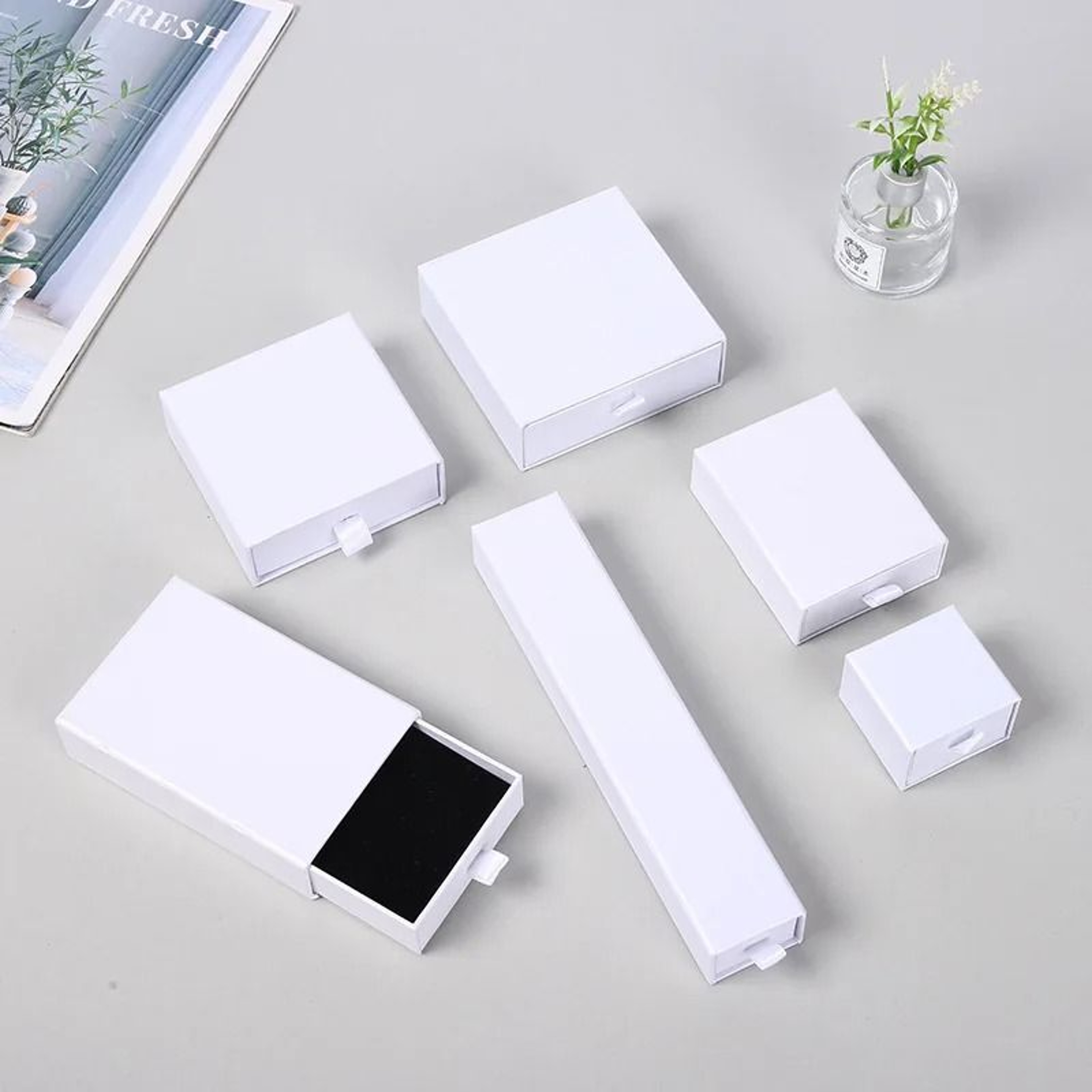 Paper Jewelry Gift Box Set  HighPerformance Organizer  Packaging For Rings Earrings  Wedding Favors 13