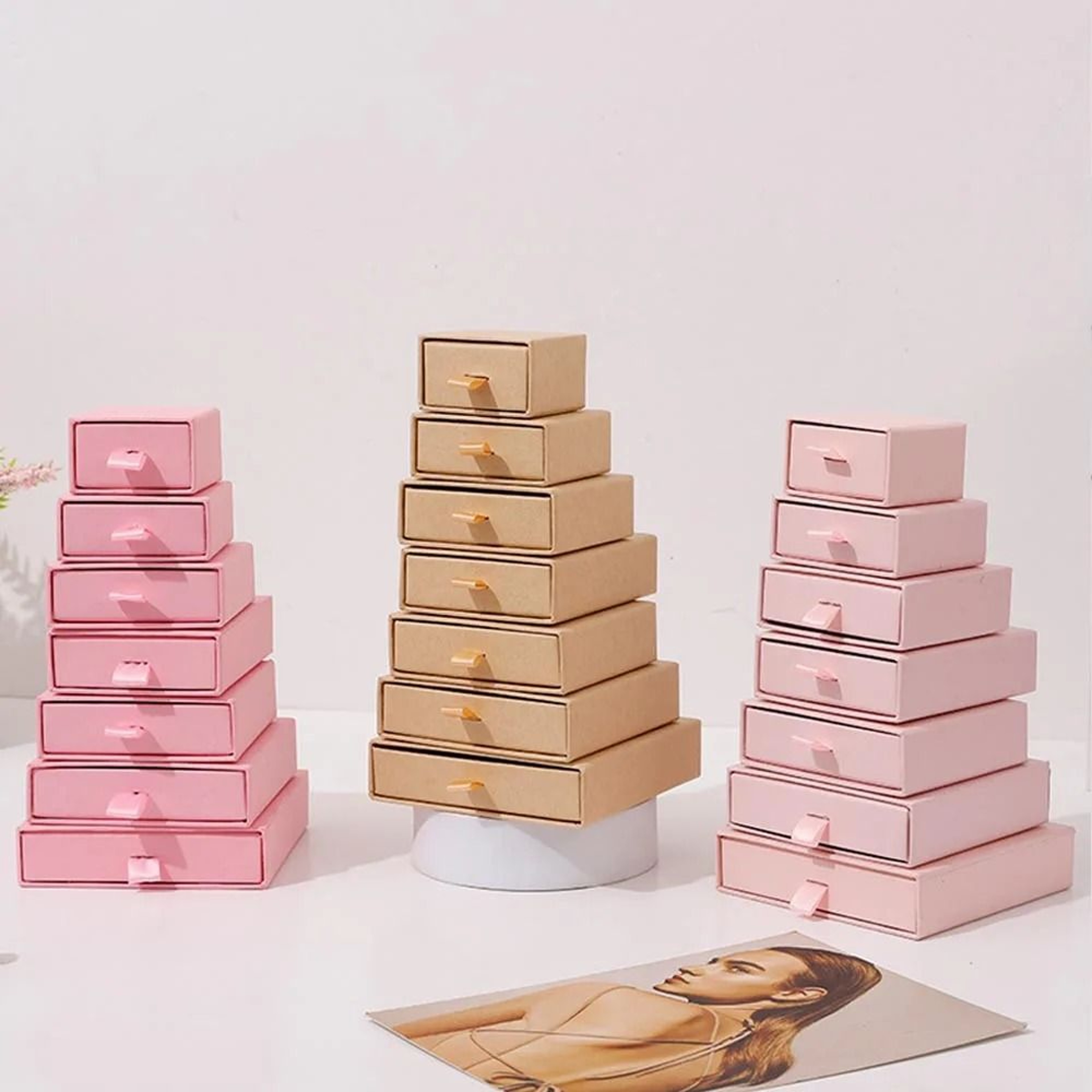 Paper Jewelry Gift Box Set  HighPerformance Organizer  Packaging For Rings Earrings  Wedding Favors 5