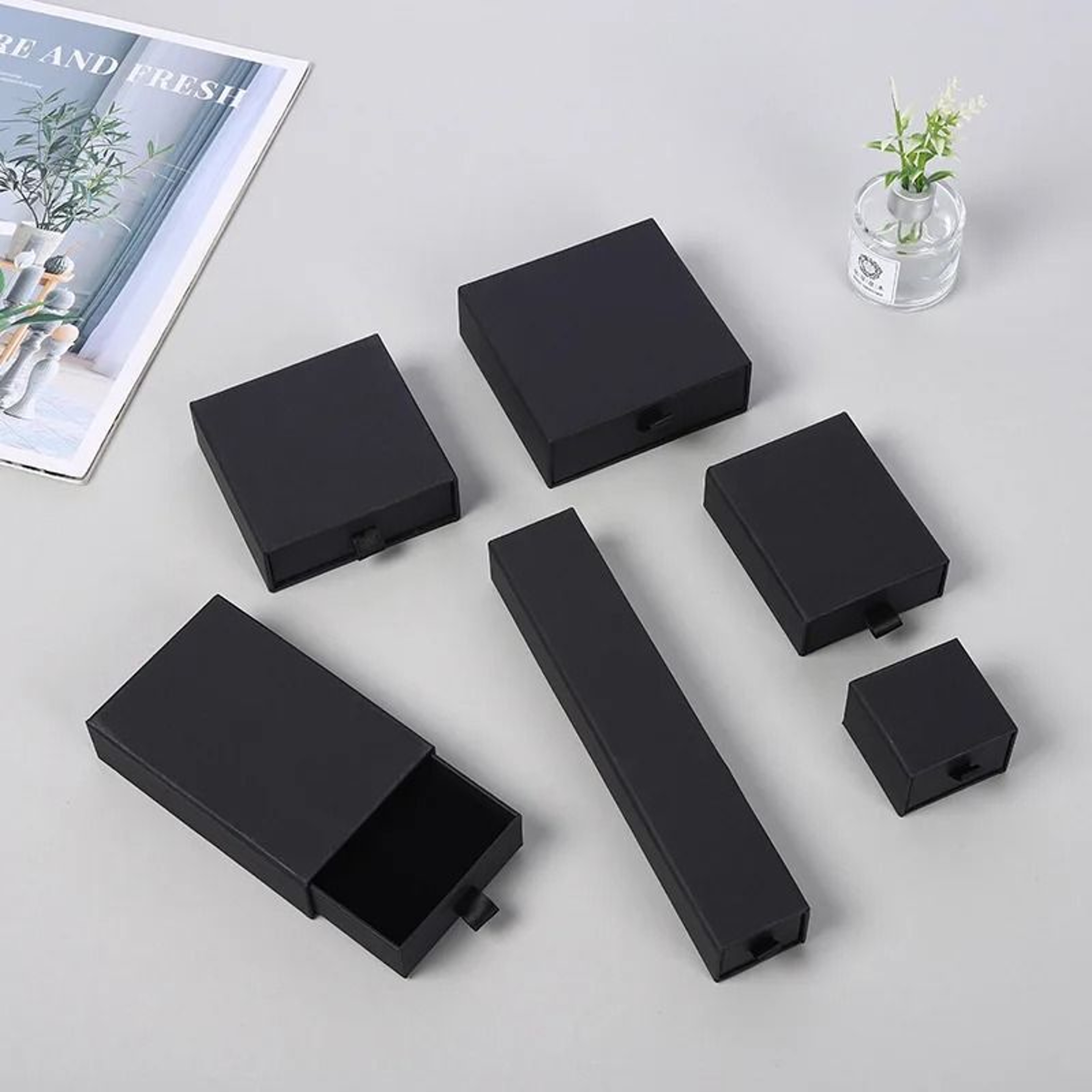 Paper Jewelry Gift Box Set  HighPerformance Organizer  Packaging For Rings Earrings  Wedding Favors 8