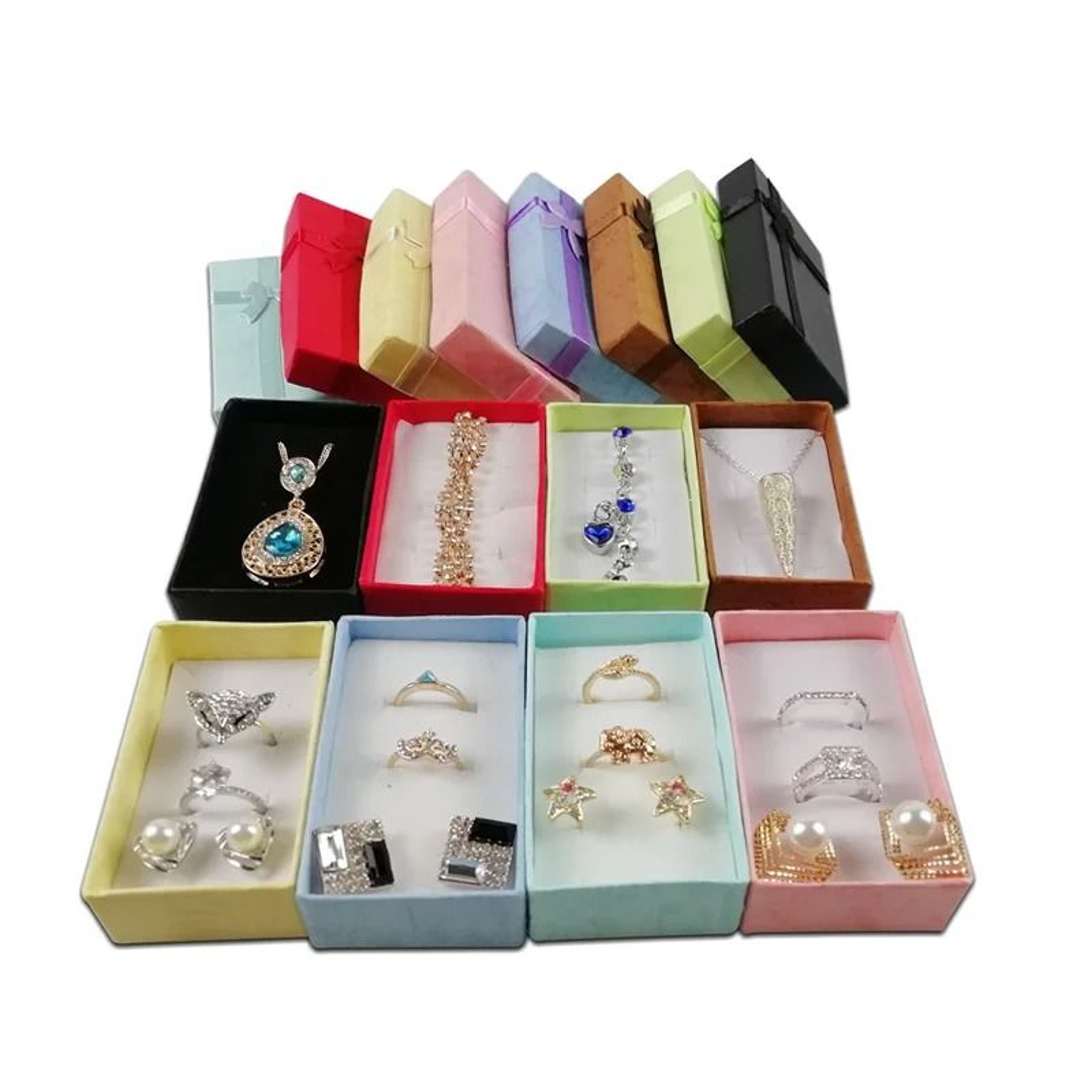 Assorted Jewelry Set Display Box  HighPerformance Packaging For Necklaces Earrings  Rings 24pcslot 6