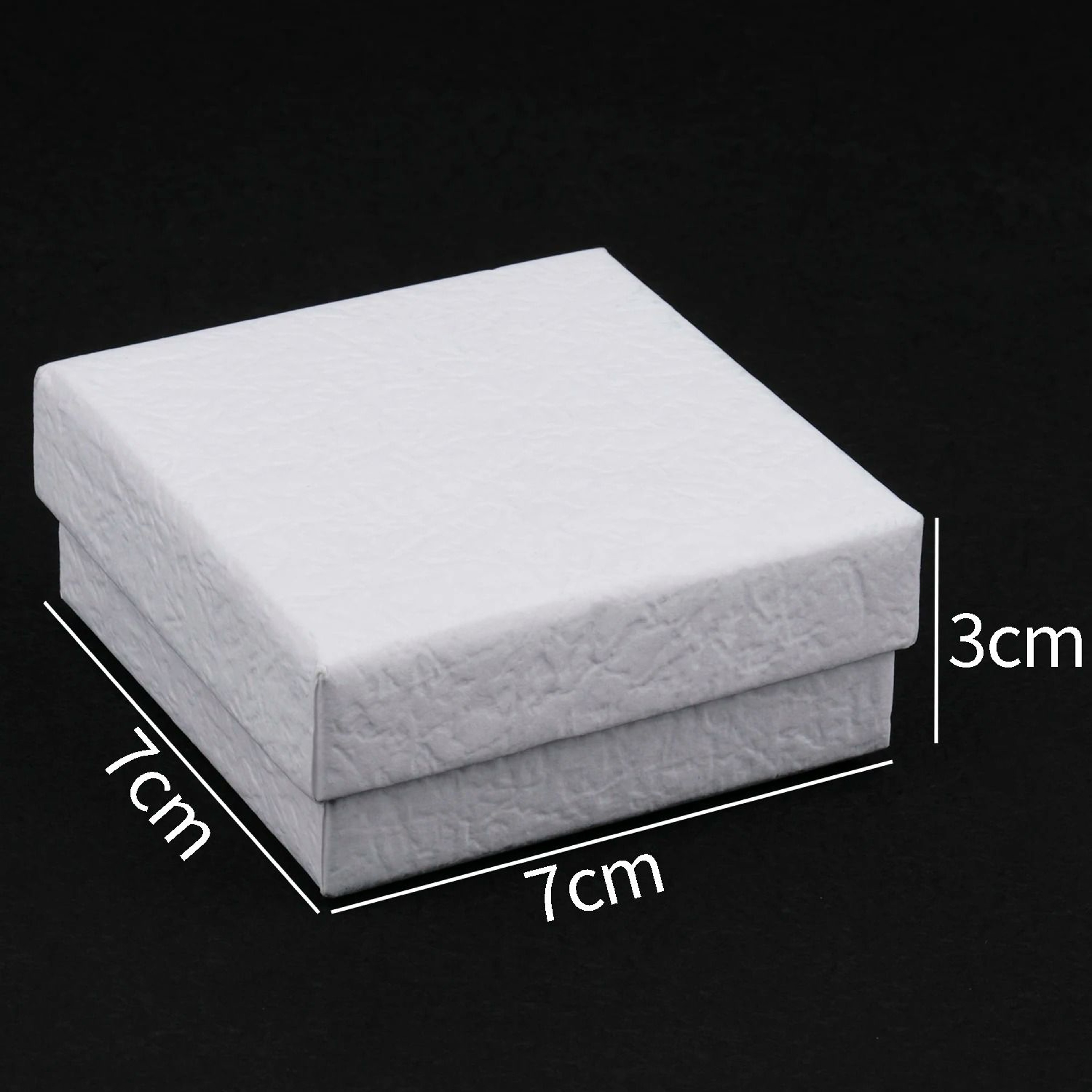 Square Jewelry Organizer Box  HighPerformance White Kraft Paper Display  Gift Boxes For Engagement  3