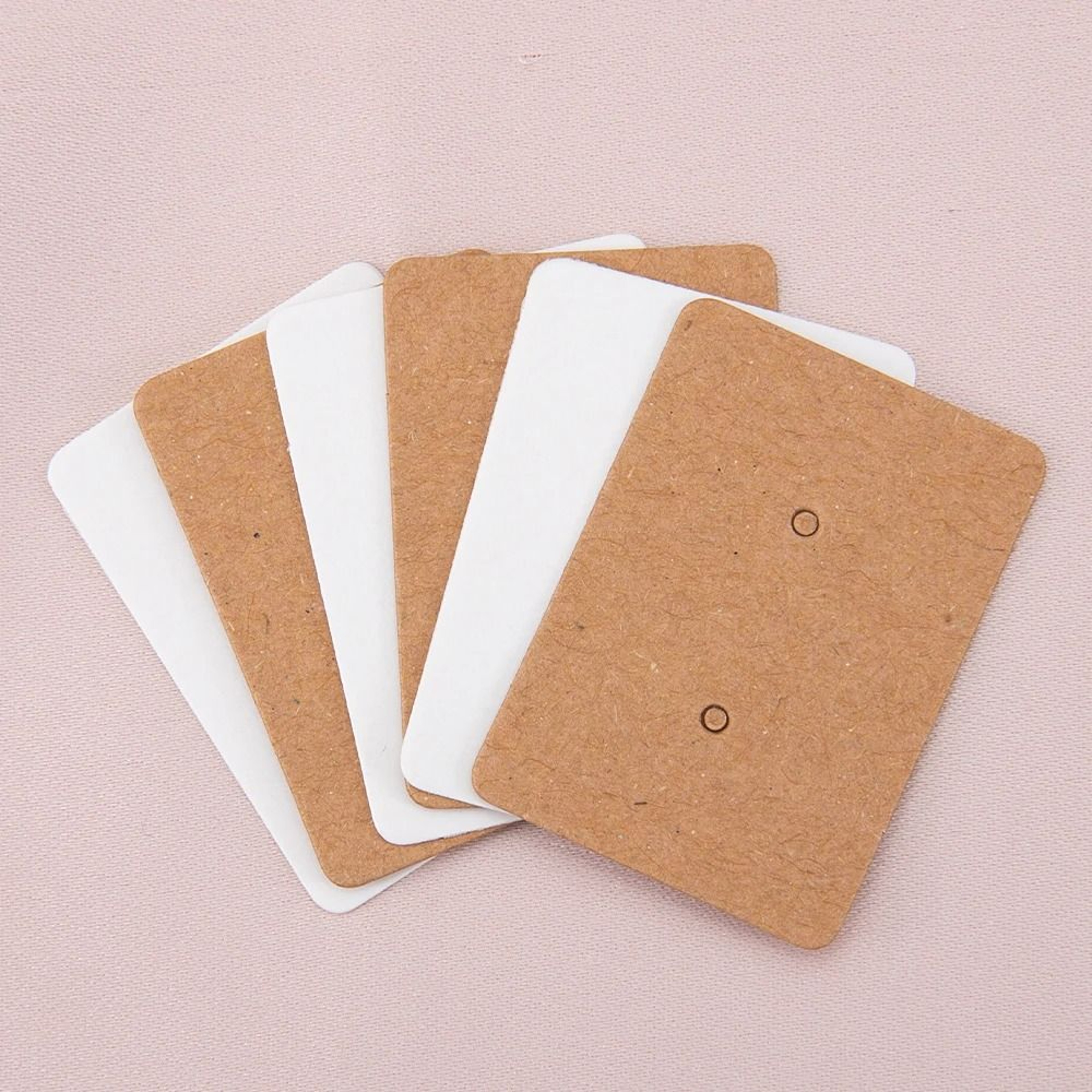 Earring Display Cards  Kraft Paper Packaging For Handmade Jewelry  Earring Studs 50100pcs 2