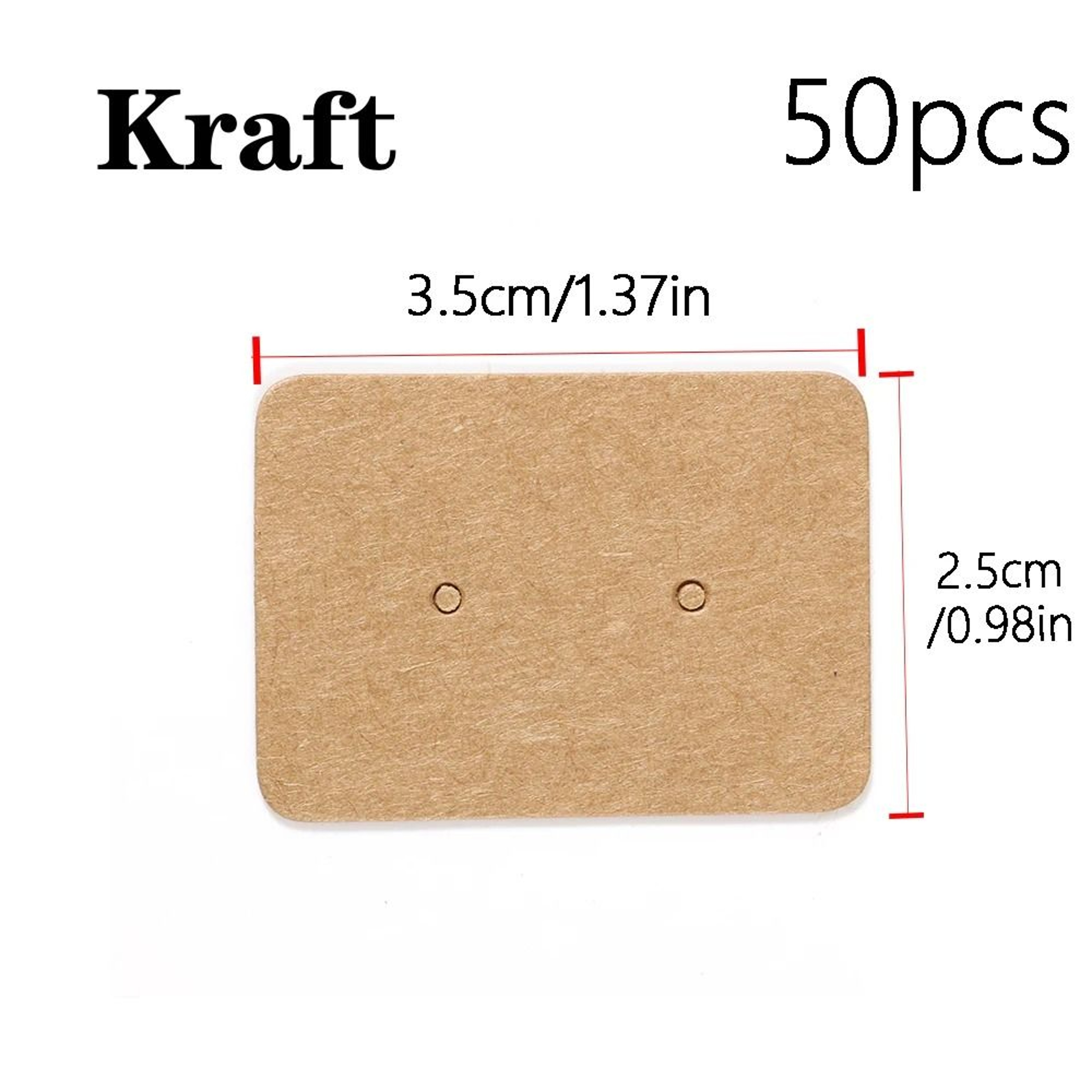 Earring Display Cards  Kraft Paper Packaging For Handmade Jewelry  Earring Studs 50100pcs 6